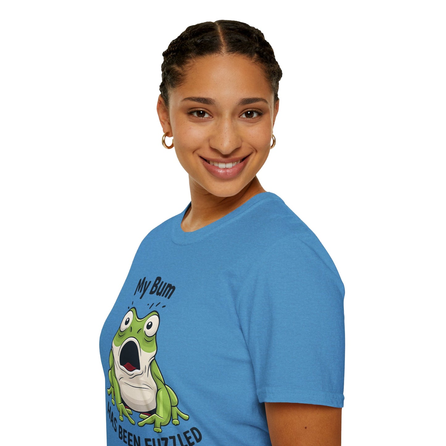 My Bum Has Been Fuzzled Shirt, Bumfuzzled Word Play Tee, Funny Frog T Shirt, Cute Shocked Frog Graphic Tee, Silly Humor Gift