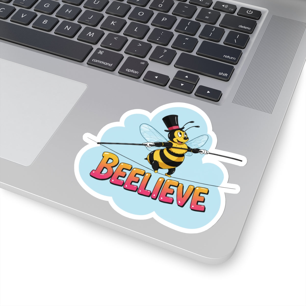 Sticker - Bee Crossing Tightrope Beelieve' Pun
