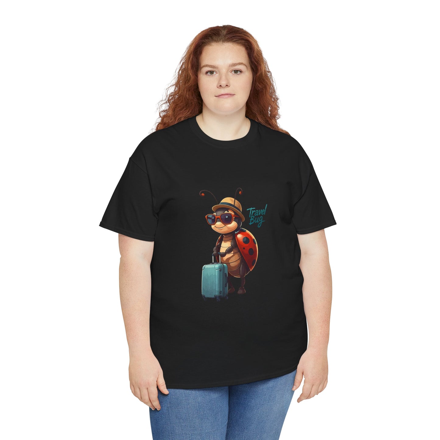 Travel Bug T-Shirt – Cute Ladybug Travel Tee | Funny Wanderlust Shirt for Travel Lovers | Unisex Graphic Tee Gift for Adventurers