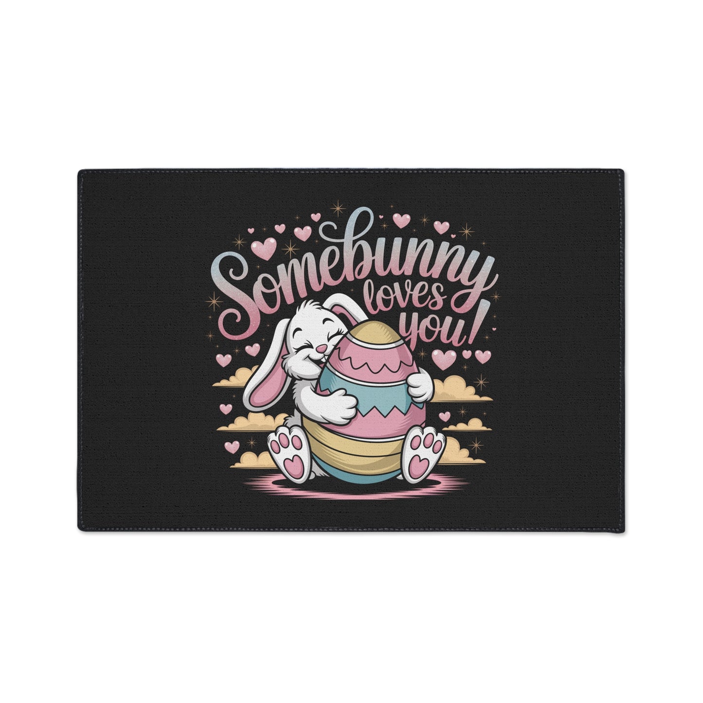 Floor Mat Somebunny Loves You Easter Bunny Welcome Mat Easter Door Mat