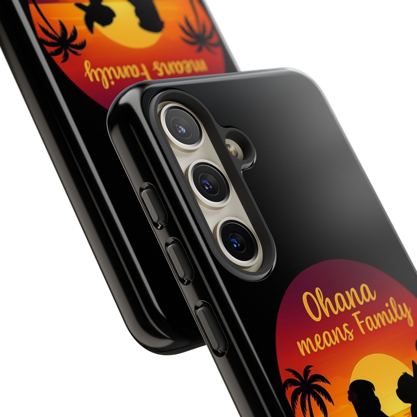 Ohana Means Family Samsung Case – Cute Hawaii Sunset Phone Cover – Lilo and Stitch-Inspired Gift – Protective Case for Galaxy S Series