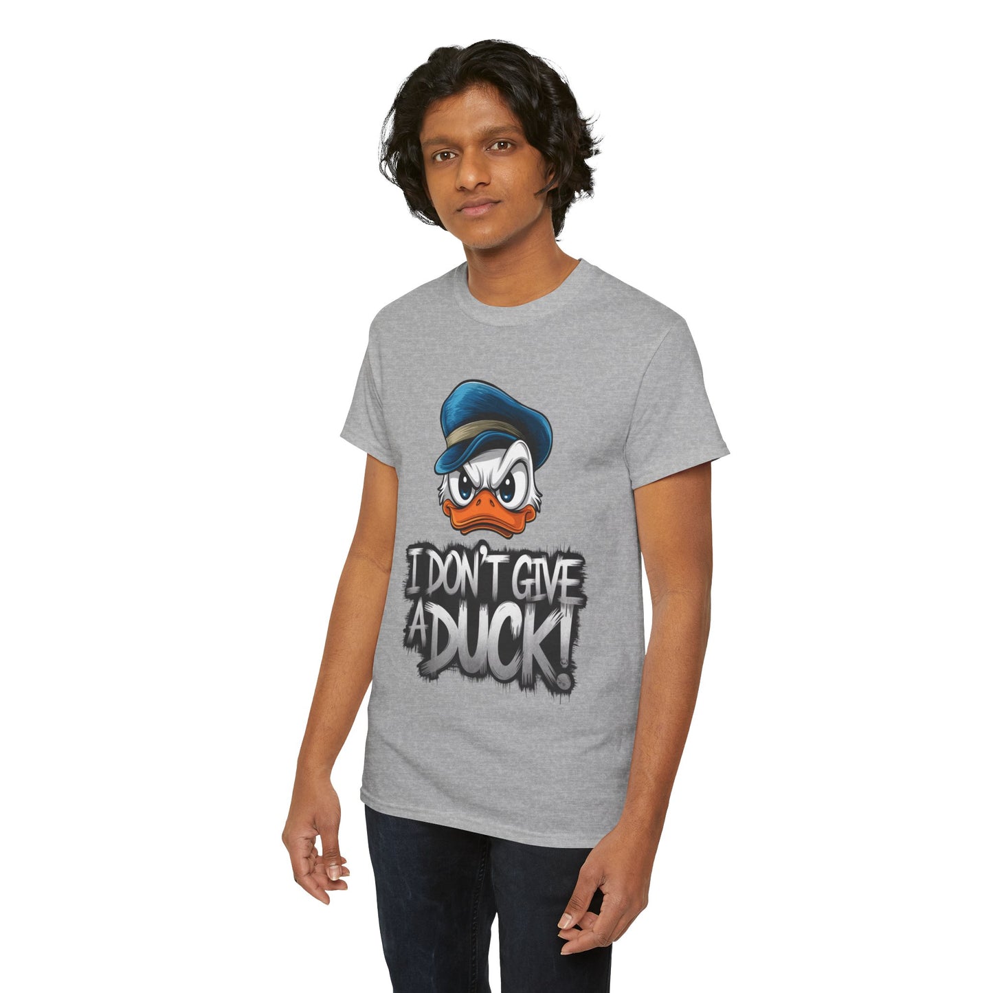 I Don’t Give a Duck Shirt – Funny Grumpy Duck Tee – Sarcastic Animal Graphic Shirt – Unisex Gift for Duck Lovers & Meme Fans
