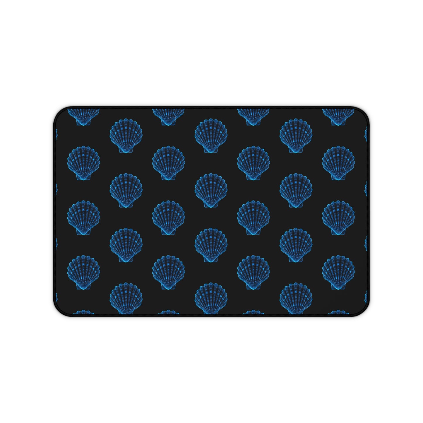 Desk Mat Bioluminescent SeaShells Mouse Pad for Ocean Lovers Nautical Decor Marine Mat