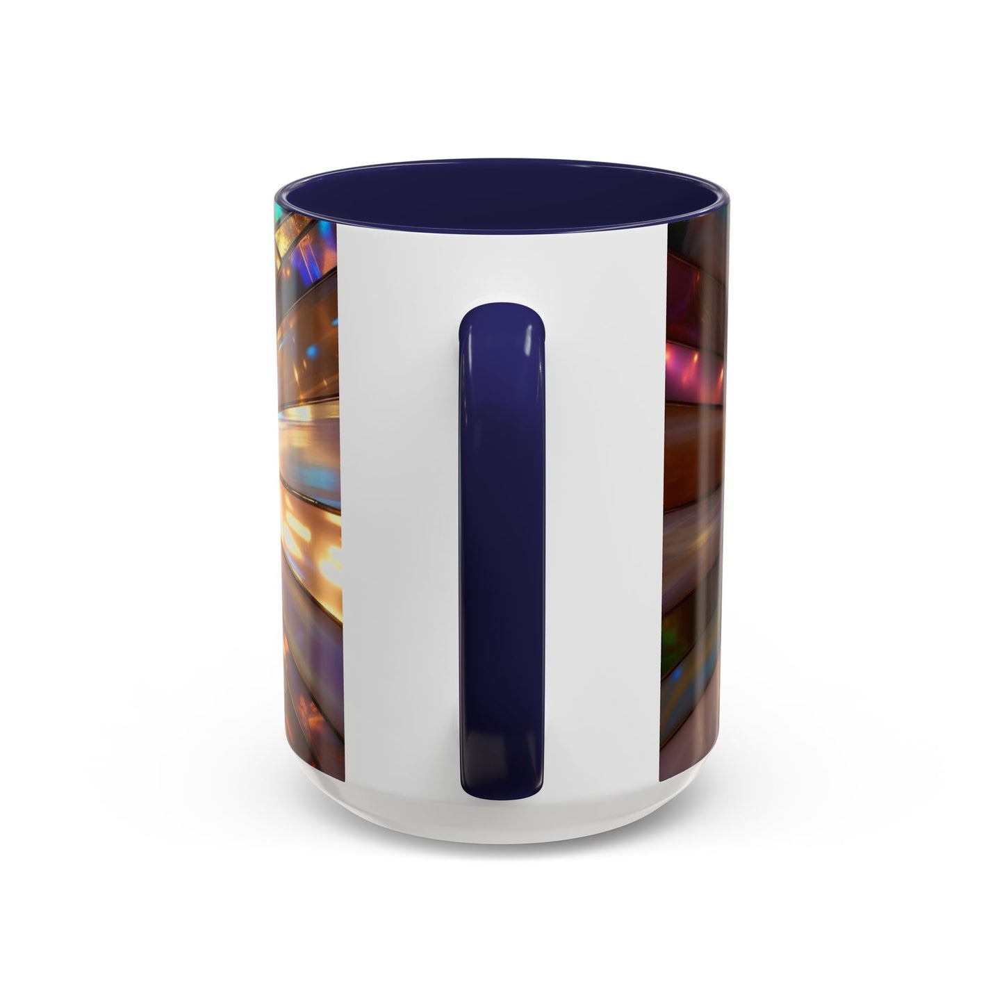 Stained Glass Ichthys Mug, Jesus Fish Christian Coffee Cup, Religious Art Mug, Faith Gift For Women, Inspirational Stained Glass Christian Symbol Design