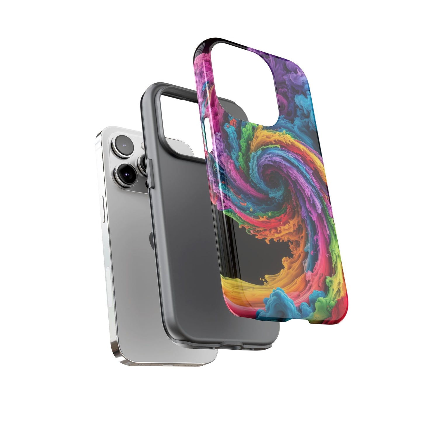 iPhone Case - Colorful Swirl Design