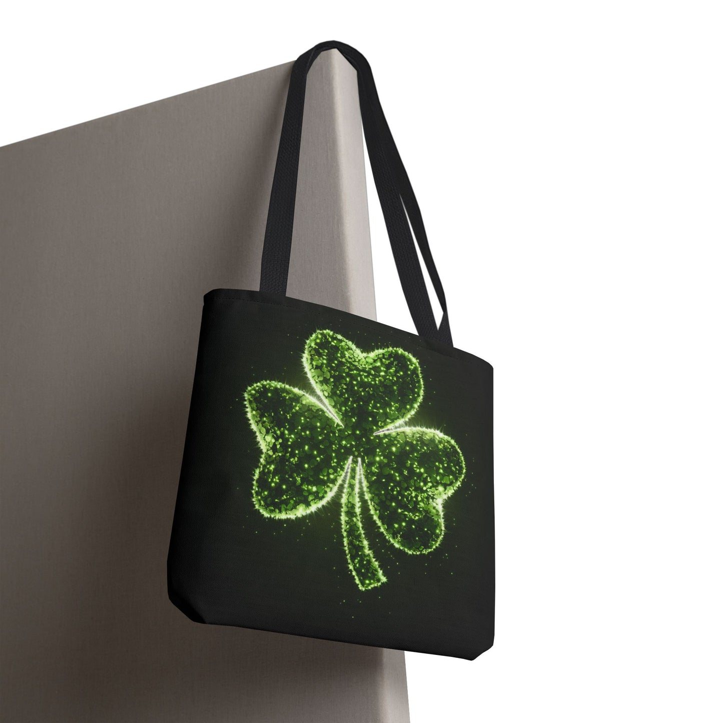 Lucky Shamrock Tote Bag, Green Clover Design Eco-Friendly Shoulder Bag For St. Patrick’s Day, Reusable Tote For Everyday Use And Gifts
