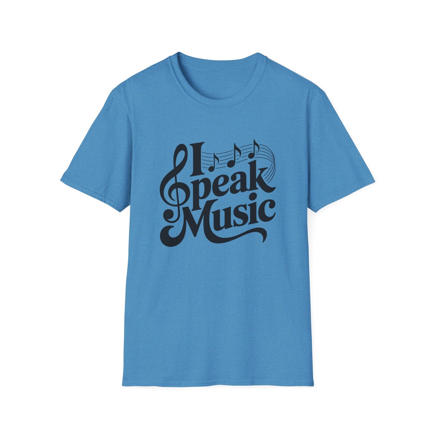 I Speak Music Shirt | Funny Music Lover T-Shirt | Gift for Musicians, Choir, Band Teachers & Music Students | Treble Clef Graphic Tee