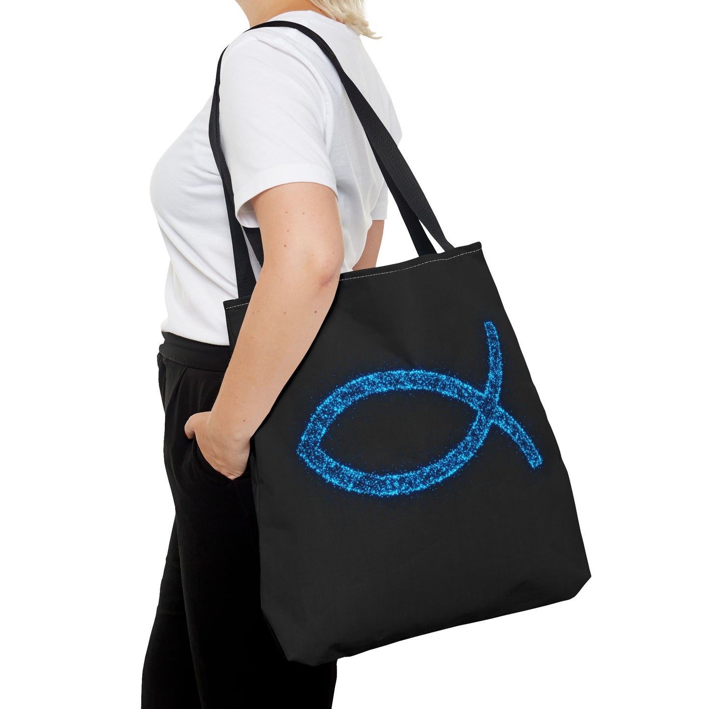 Sparkling Fish Symbol Tote Bag - Inspirational Vibes