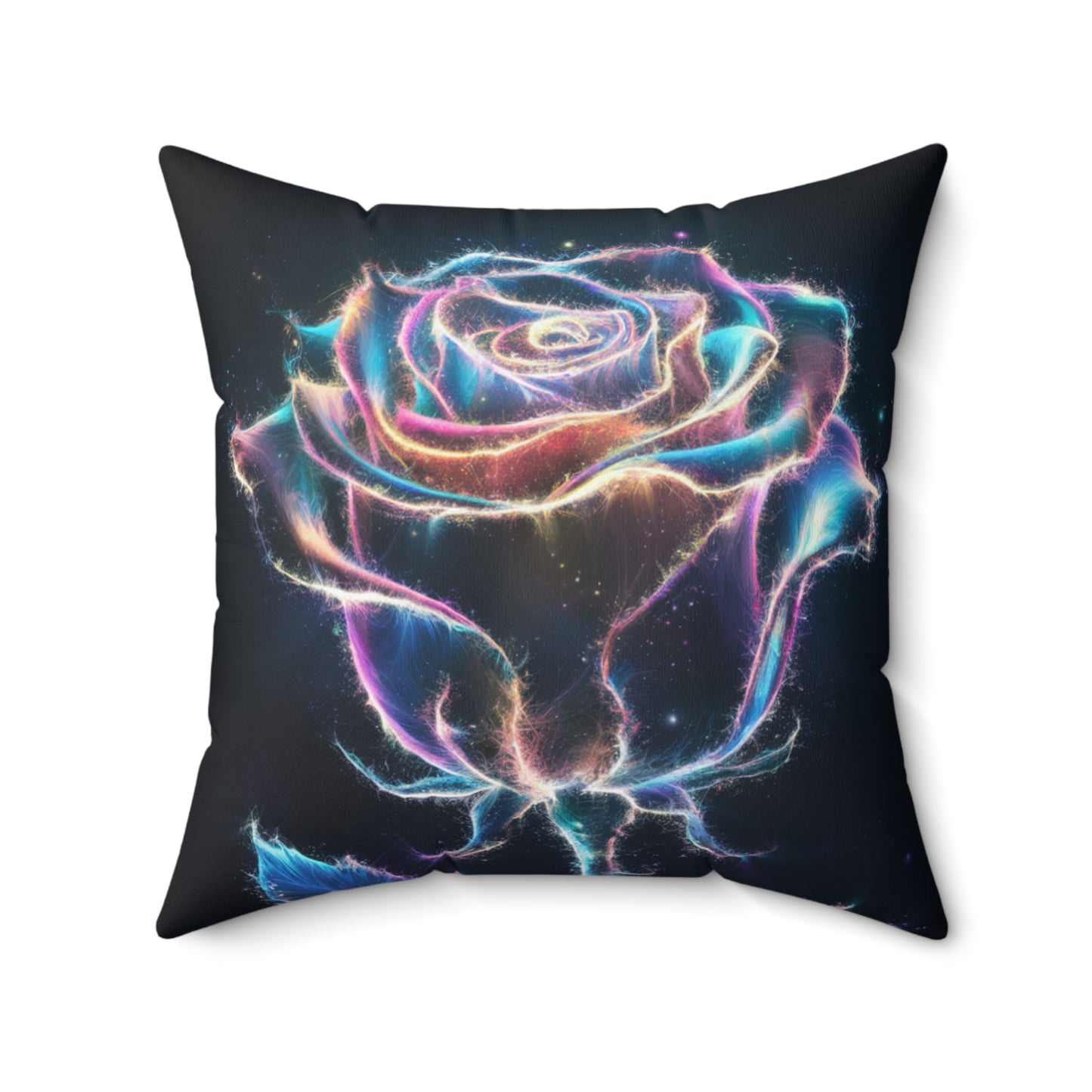 Light Particle Rose Pillow