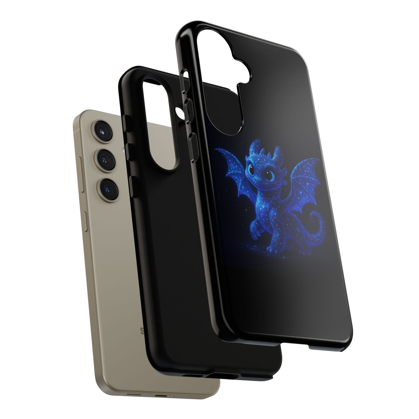 Galaxy Dragon Samsung Case - Fantasy Starry Night Art for Galaxy Phone | Cute Cosmic Dragon Phone Cover Gift for Her or Him