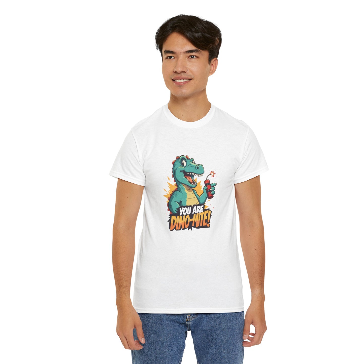 You Are Dino-Mite T-Shirt – Funny Dinosaur Graphic Tee | Cute T-Rex Shirt for Kids & Adults | Unisex Dino Lover Gift | Explosion Design