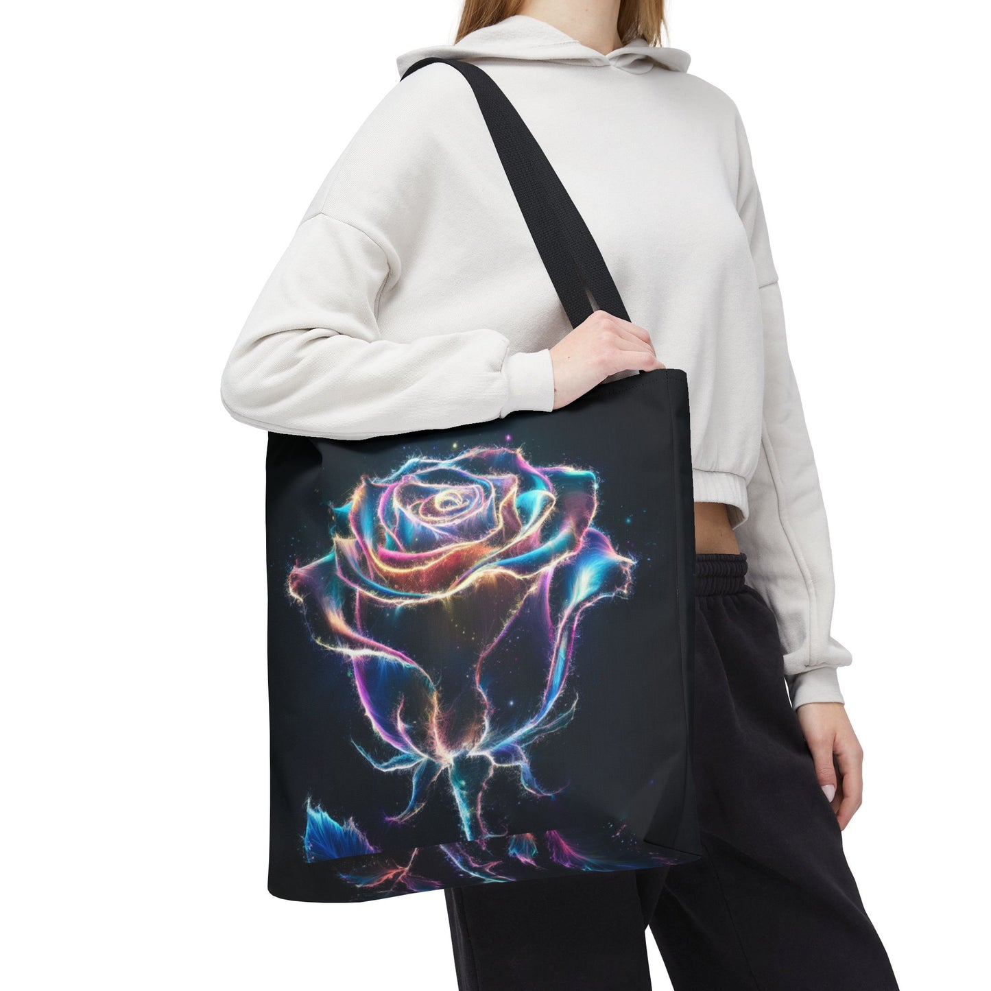 Glowing Rose Tote Bag