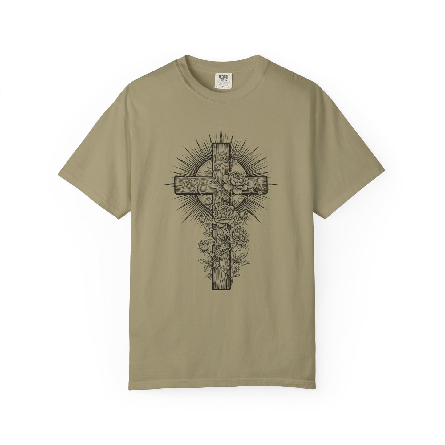 Christian Floral Cross Shirt, Boho Faith T-Shirt, Religious Botanical Tee, Wildflower Jesus Shirt, Easter Apparel, Christian Gifts