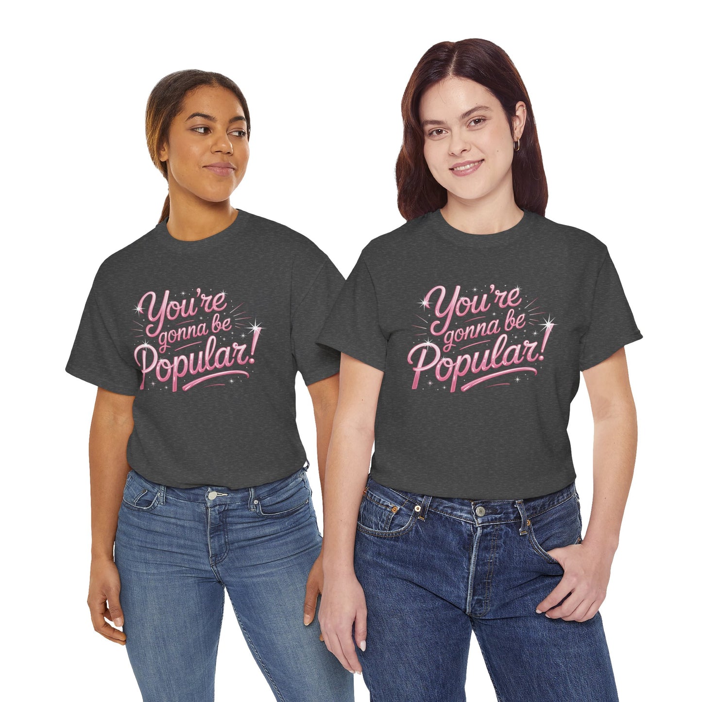 You’re Gonna Be Popular Wicked Musical Tee – Broadway Quote Shirt – Funny Retro Typography T-Shirt for Theatre Fans & Musical Lovers