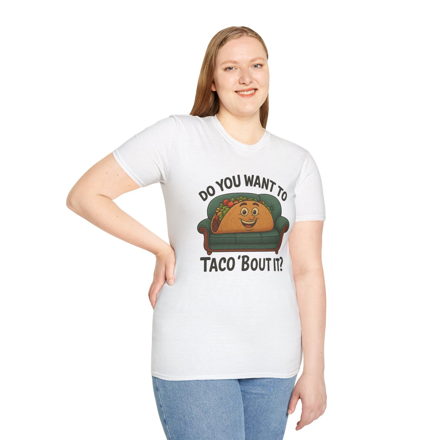Do You Want to Taco ‘Bout It? Funny Taco Shirt - Cute Foodie Tee - Pun Humor Gift - Food Lover T-Shirt - Cinco de Mayo Outfit