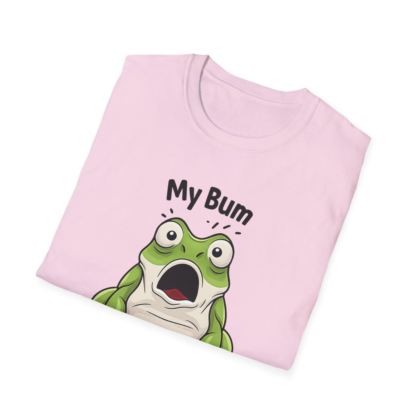 My Bum Has Been Fuzzled Shirt, Bumfuzzled Word Play Tee, Funny Frog T Shirt, Cute Shocked Frog Graphic Tee, Silly Humor Gift