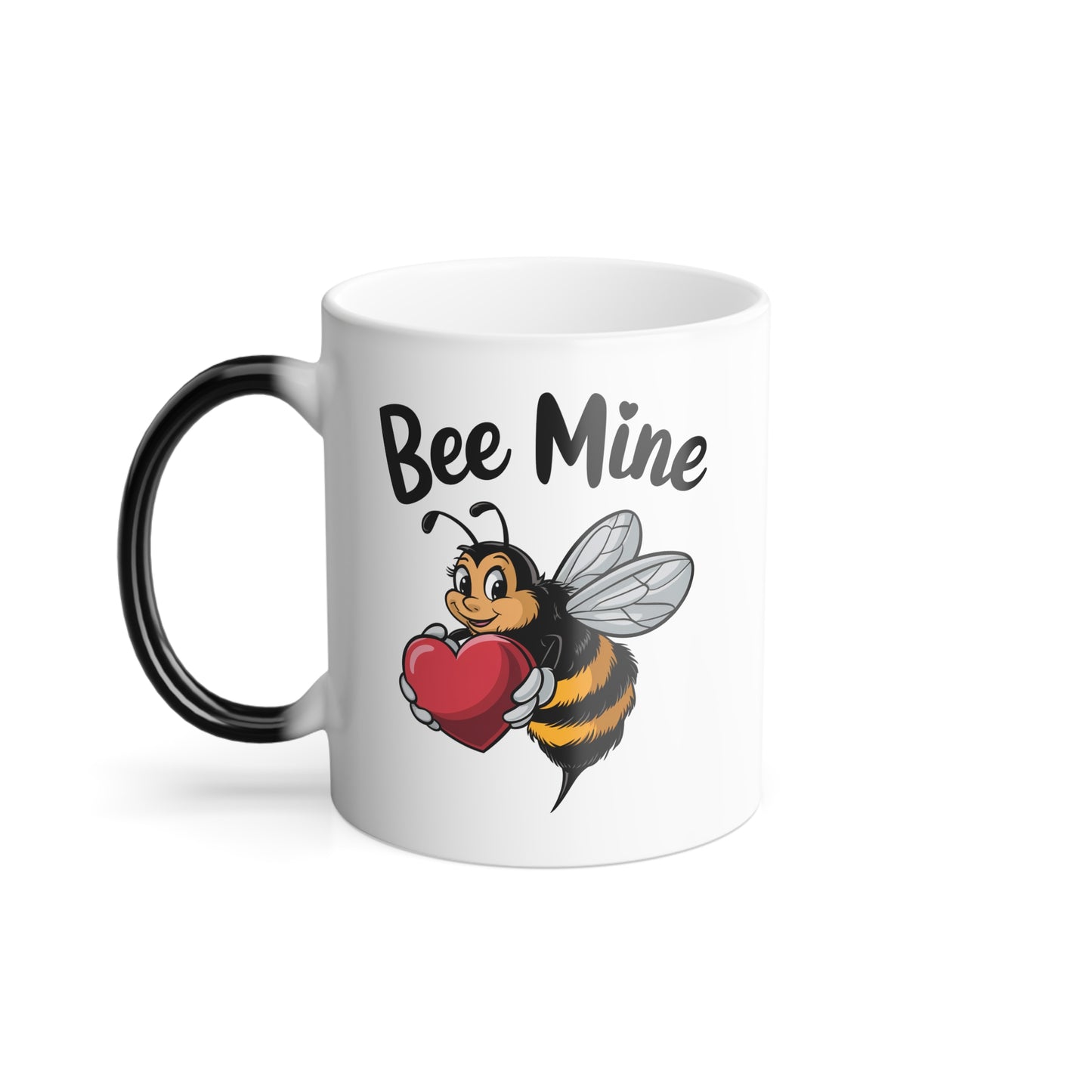 Bee Mine Mug, Color Changing Mug, Bee Valentine Gift, Cute Love Coffee Mug, Funny Pun Mug, Heat Reveal Cup For Her Him