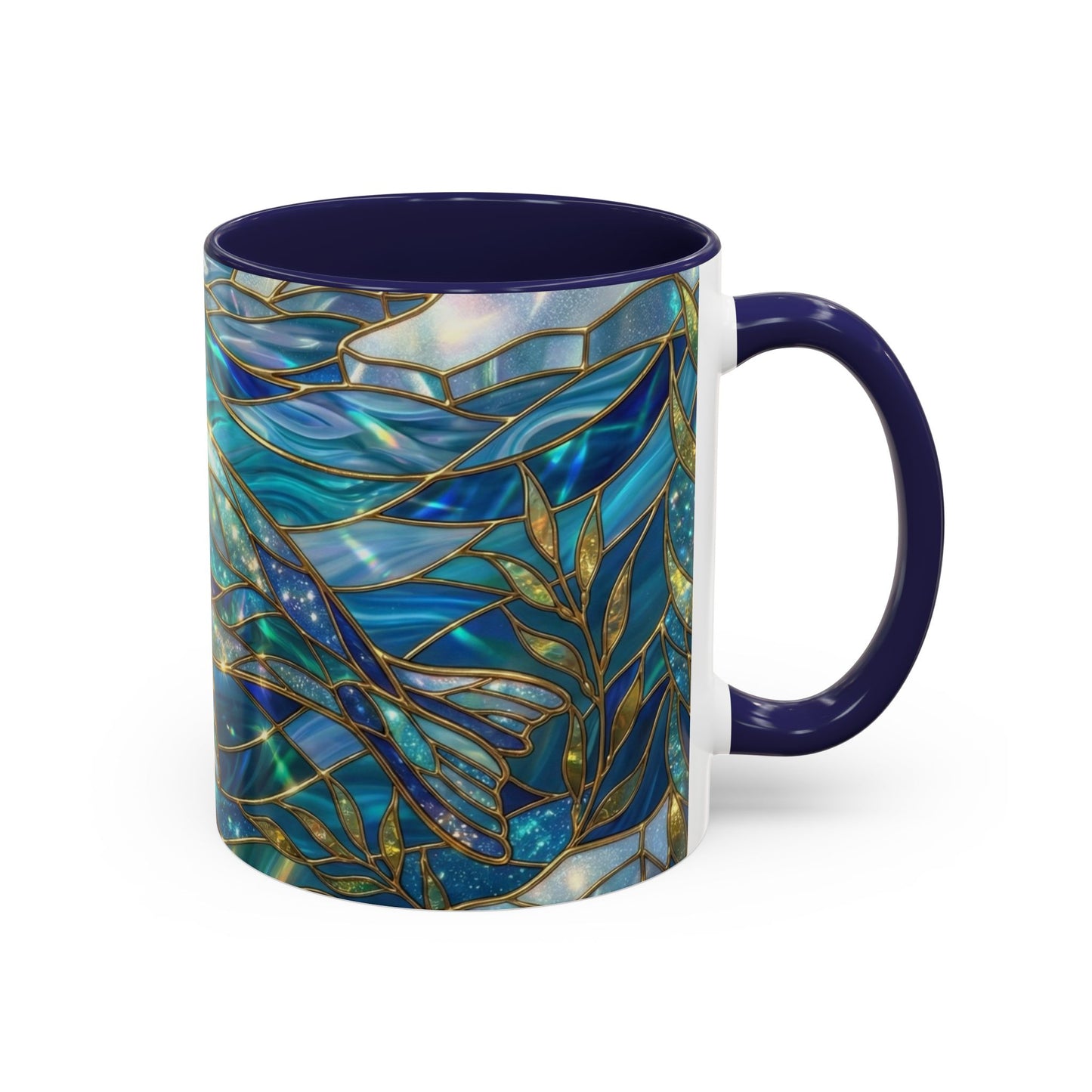 Seal Coffee Mug, Stained Glass Seal Mug, Cute Marine Animal Art Mug, Ocean Lover Gift, Unique Ceramic Coffee Cup, 11oz 15oz Coastal Mug