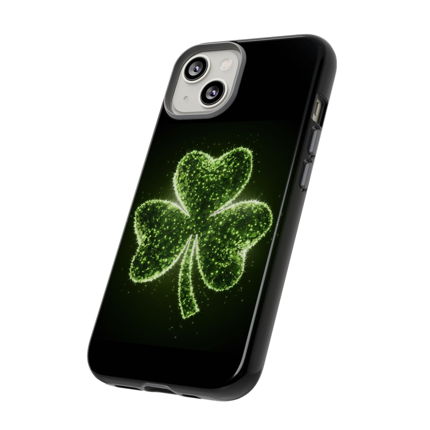 iPhone Tough Case - Shiny Shamrock Design