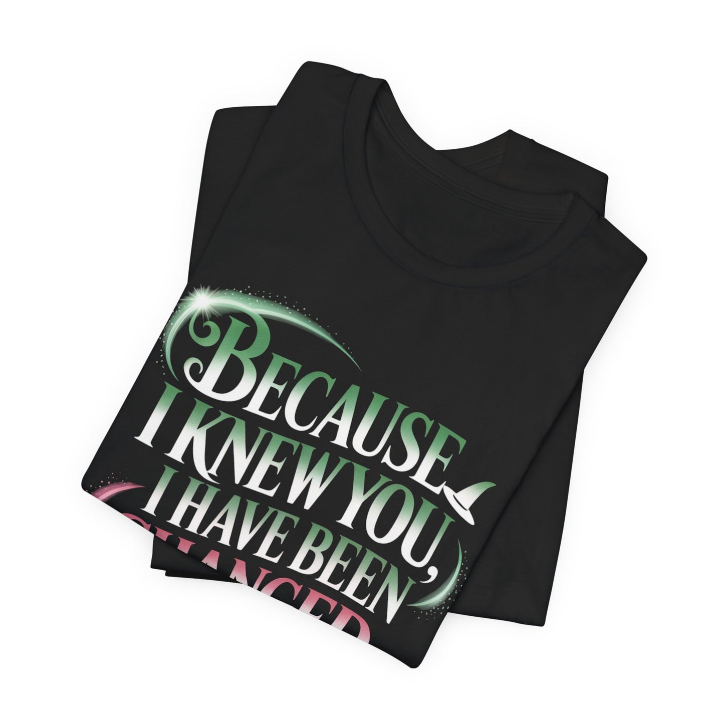 Because I Knew You Changed For Good T-Shirt, Friendship Quote Tee, Musical Theater Gift, Best Friend Matching Shirt, Inspirational Top