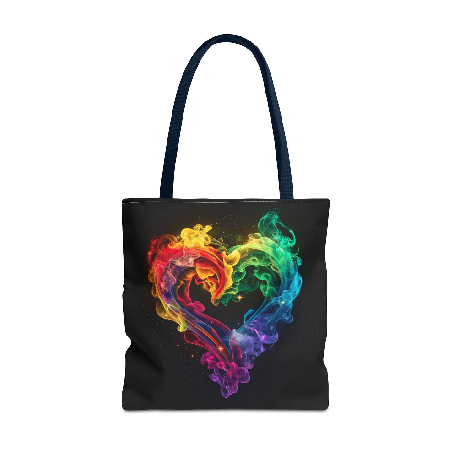 Colorful Smoke Heart Tote