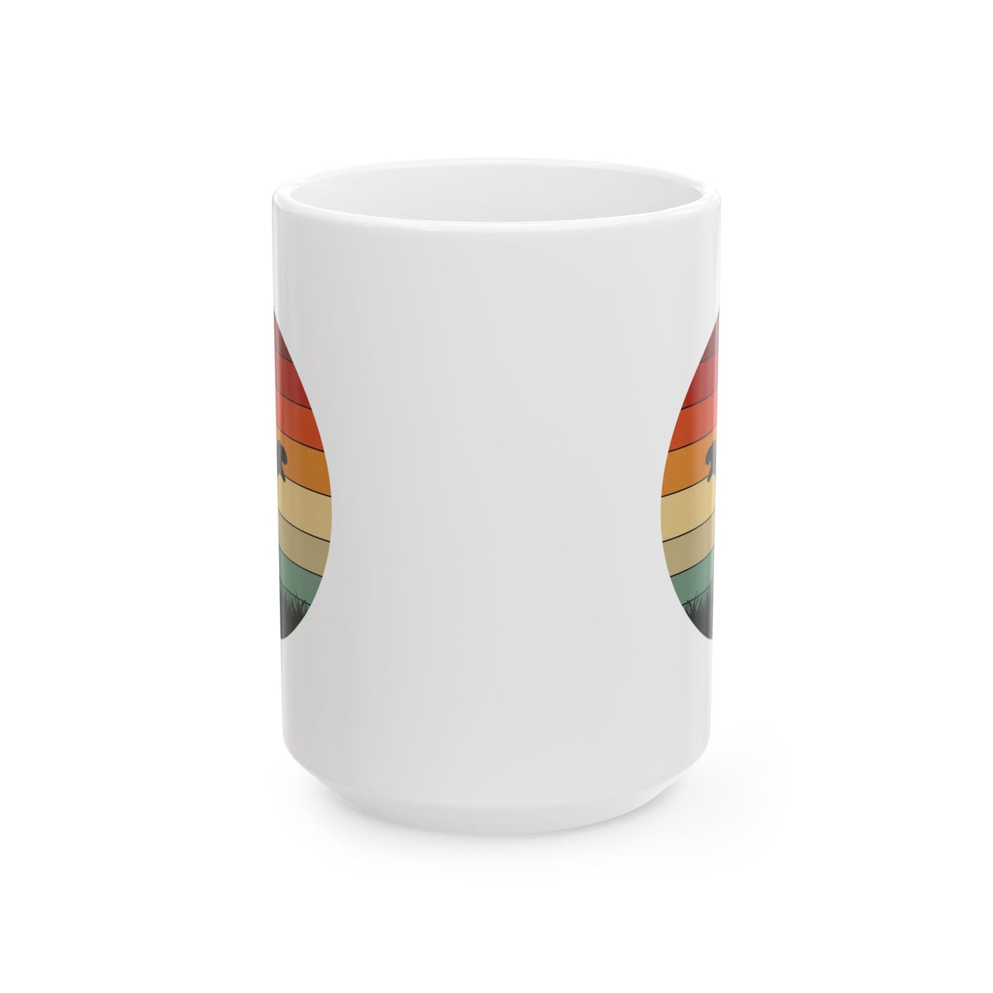 Retro T-Rex Dinosaur Coffee Mug - Funny Tea-Rex Ceramic Cup, Gift for Dino Lovers and Office Humor - 11oz or 15oz