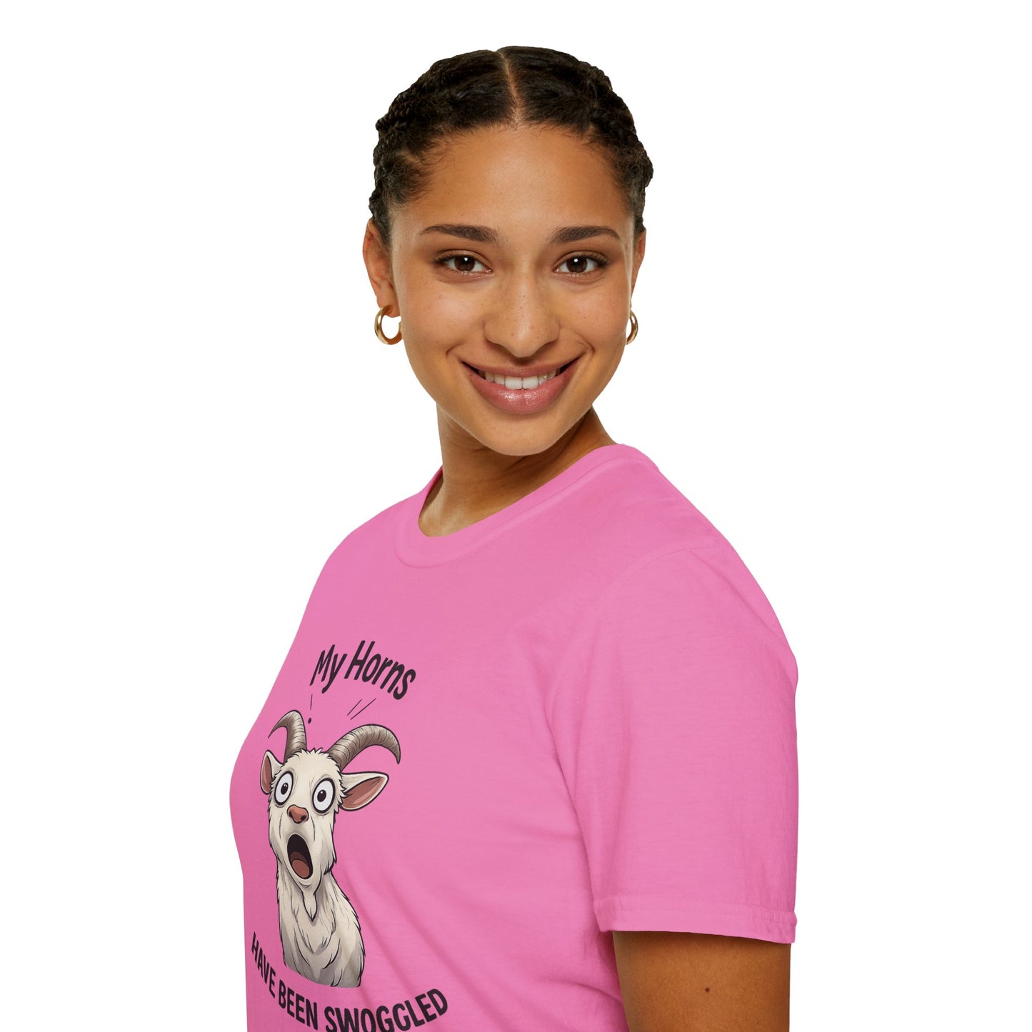 Funny Goat Shirt, Hornswoggled Shirt, My Horns Have Been Swoggled, Goat Pun T Shirt, Animal Humor Tee, Silly Wordplay Shirt