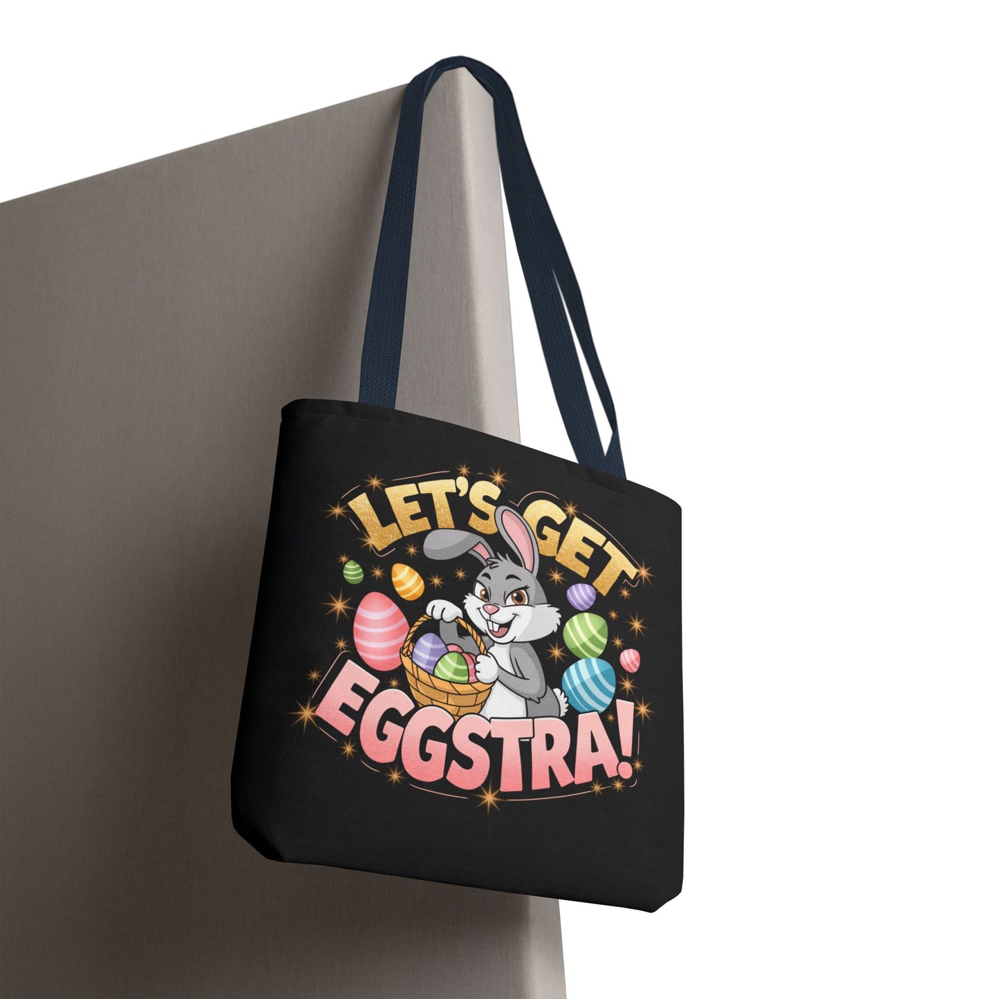 Easter Bunny Tote Bag - 'Leg's Get Eggstra'