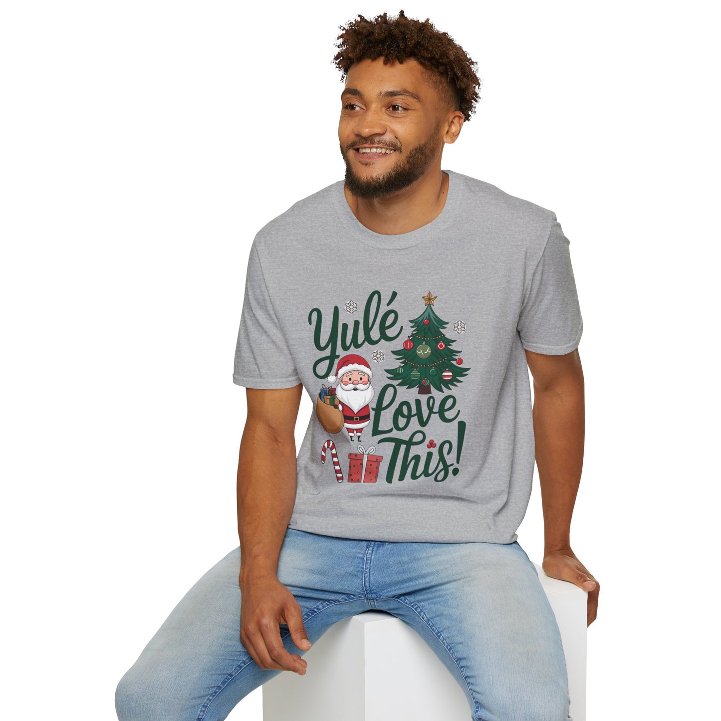 Yulé Love This Christmas T-Shirt, Funny Santa Holiday Tee, Cute Pun Xmas Shirt, Festive Unisex Top, Fun Gift For Friends And Family