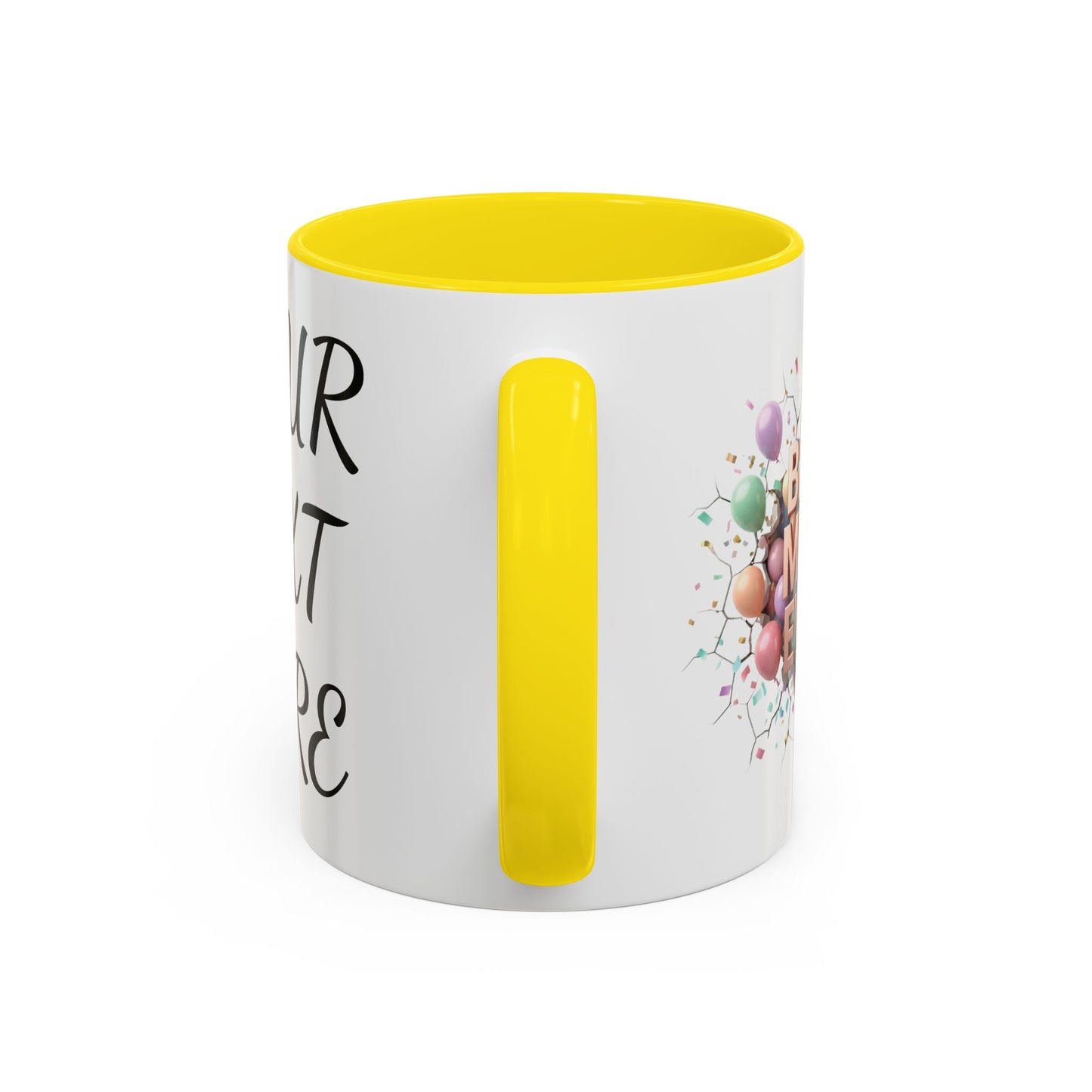 Personalized Mom Mug, Best Mom Ever Gift, Custom Name Coffee Cup, 3D Balloon Design, Mothers Day Gift, New Mom Gift 2025, Custom Mug