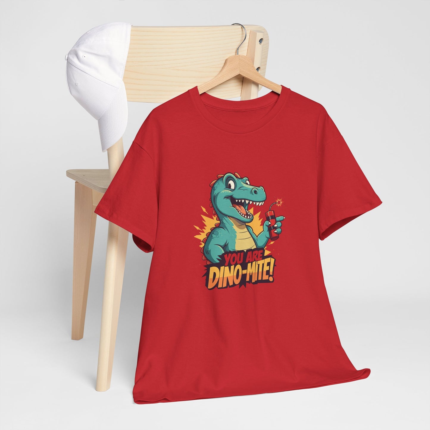 You Are Dino-Mite T-Shirt – Funny Dinosaur Graphic Tee | Cute T-Rex Shirt for Kids & Adults | Unisex Dino Lover Gift | Explosion Design