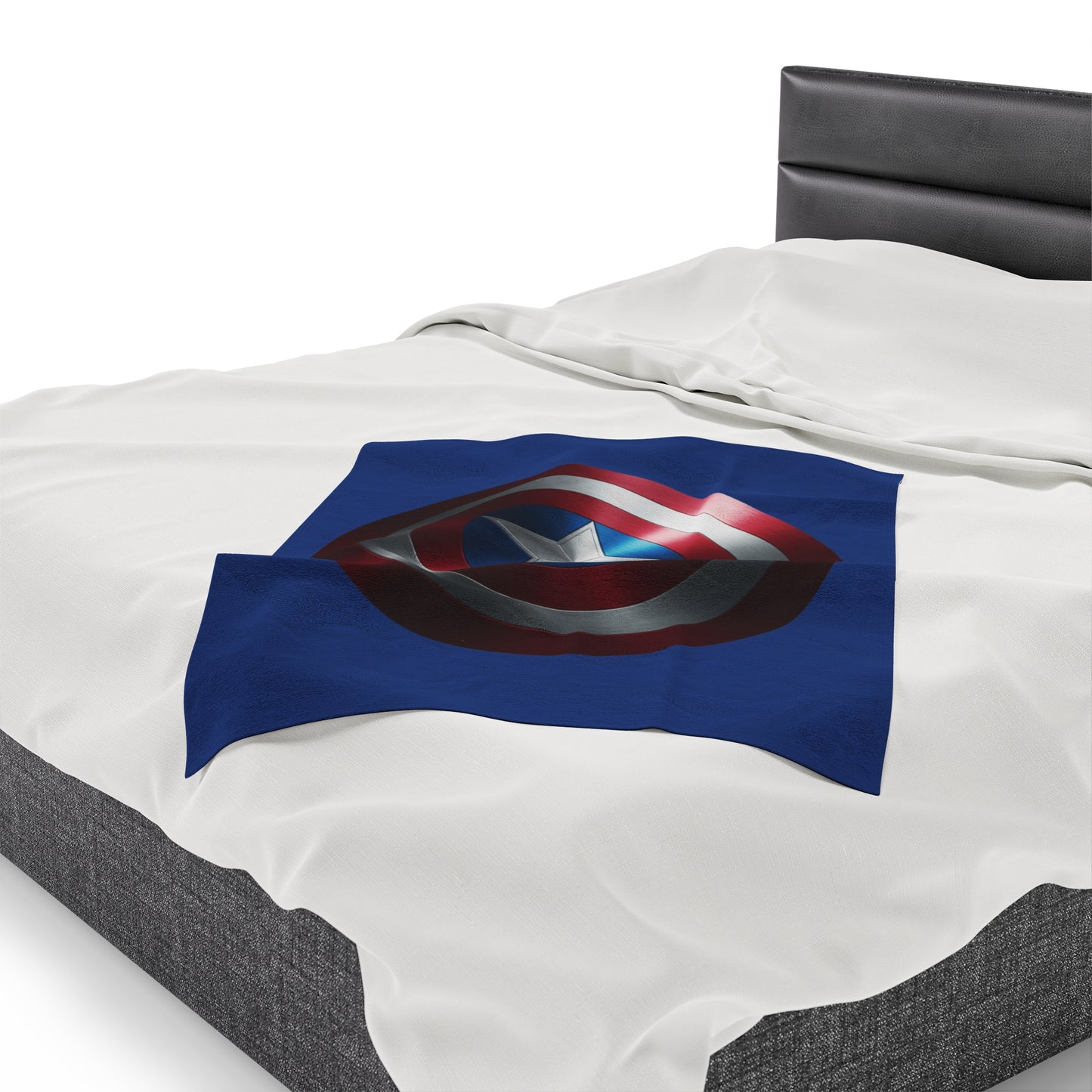 Plush Blanket - Captain America Shield Design