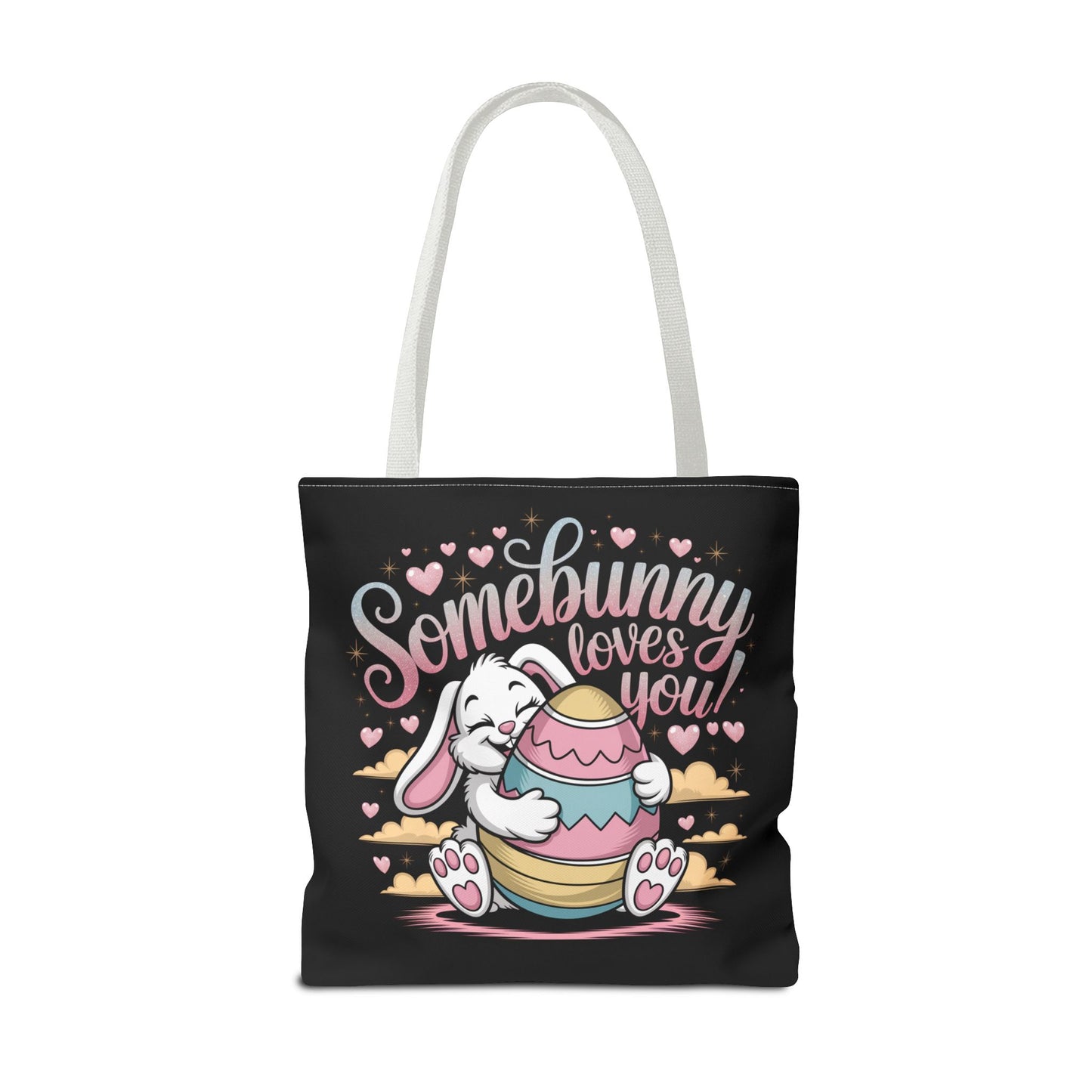 Easter Bunny Tote Bag Somebunny Loves You Easter Bag Bunny