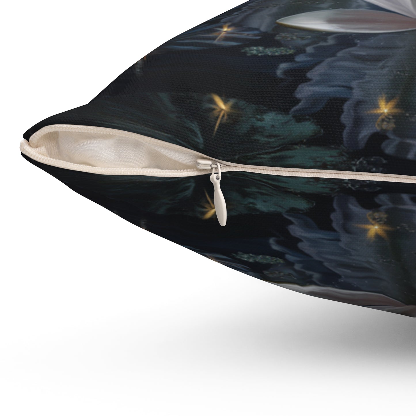 Moonlit Water Lily Pillow
