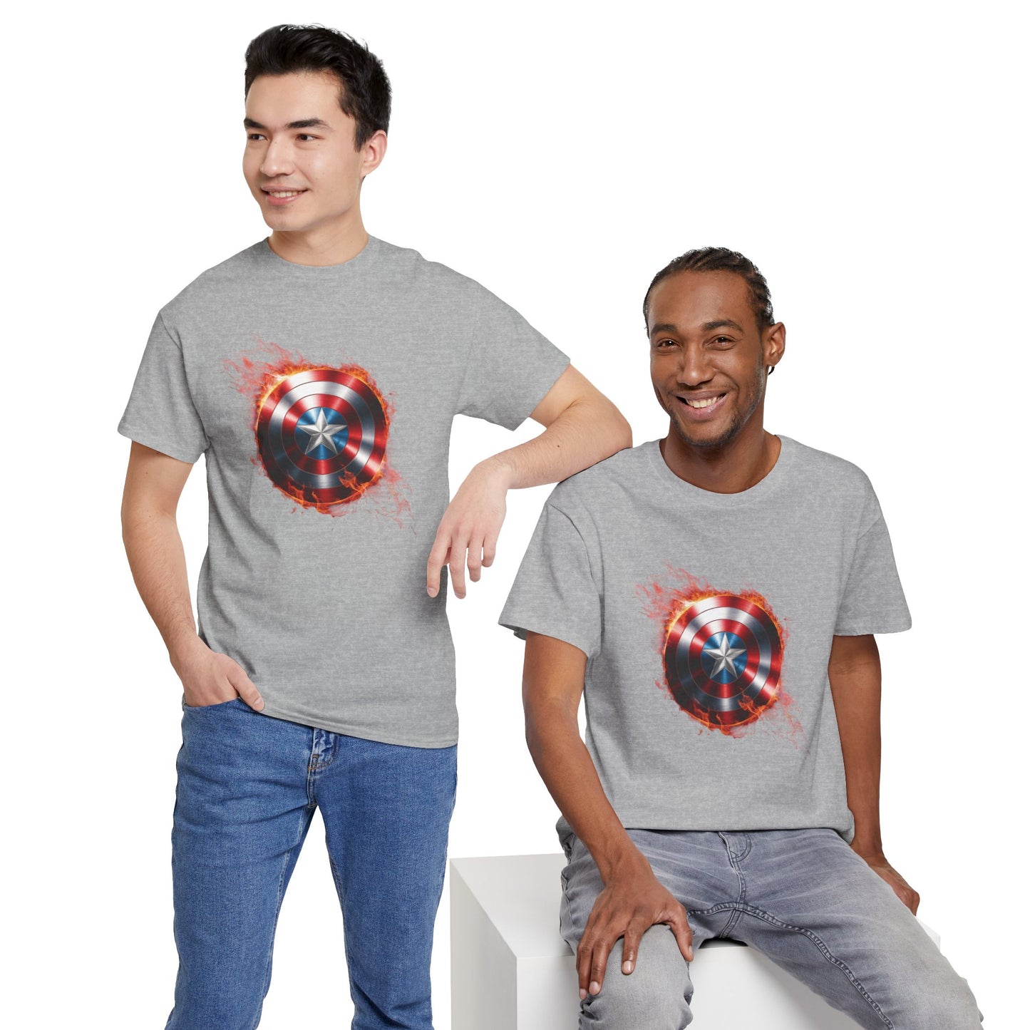 Captain America Flame Tee
