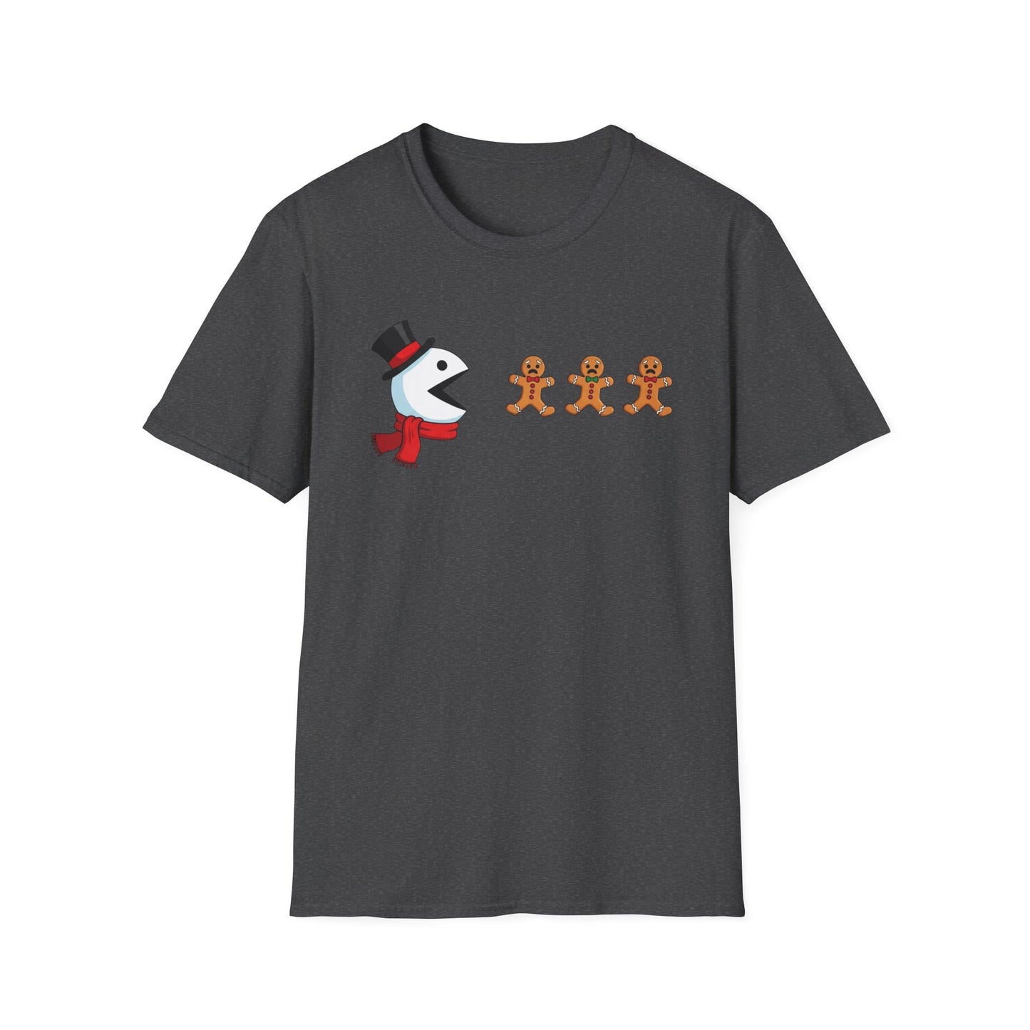 Funny Snowman And Gingerbread T-Shirt, Cute Christmas Tee, Holiday Humor Shirt, Festive Graphic Tee For Men And Women, Winter Gift Idea