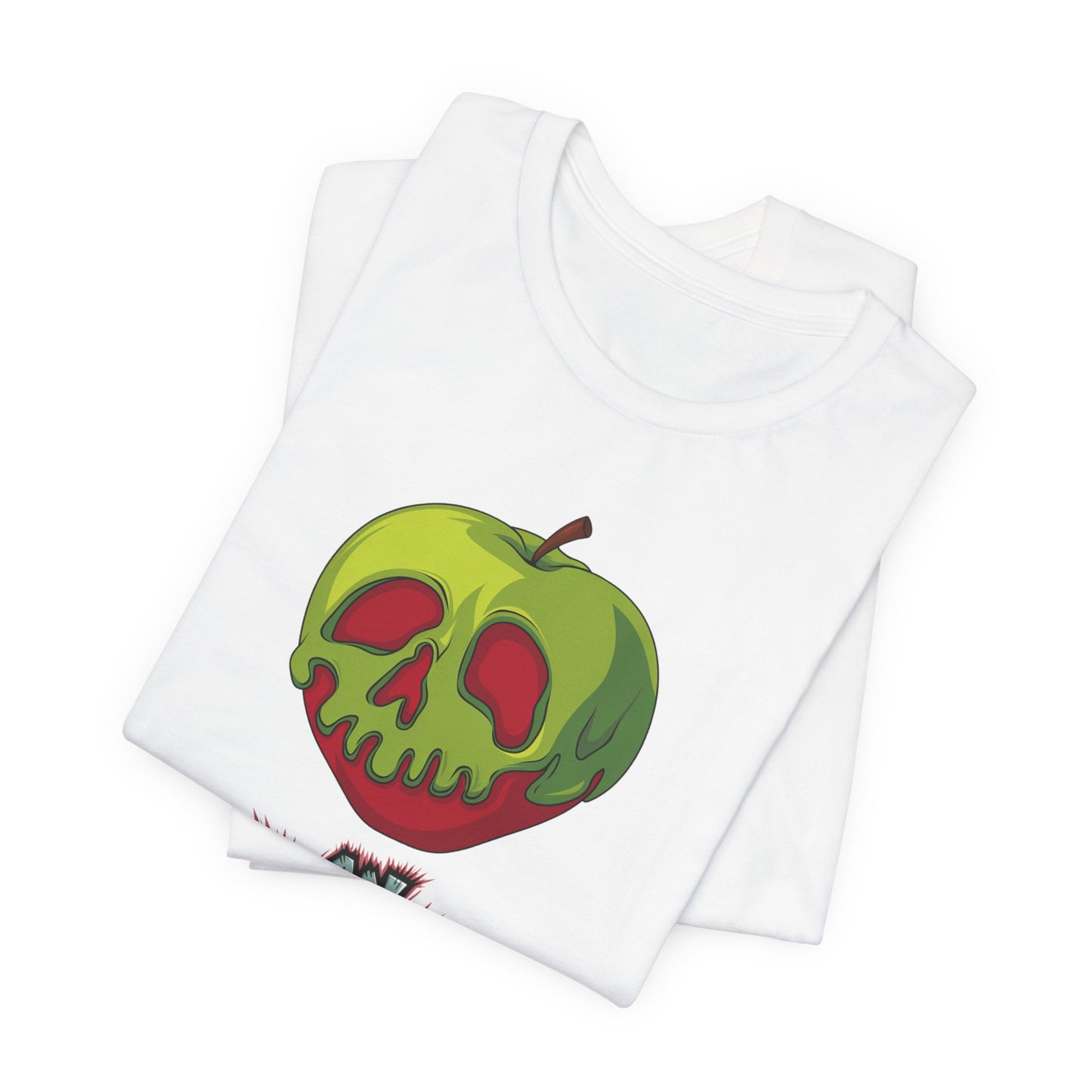 Funny Apple Skull Shirt – An Apple A Day You Say? – Grunge Fruit Tee – Y2K Nostalgia T‑Shirt – Gift for Fruit Lovers