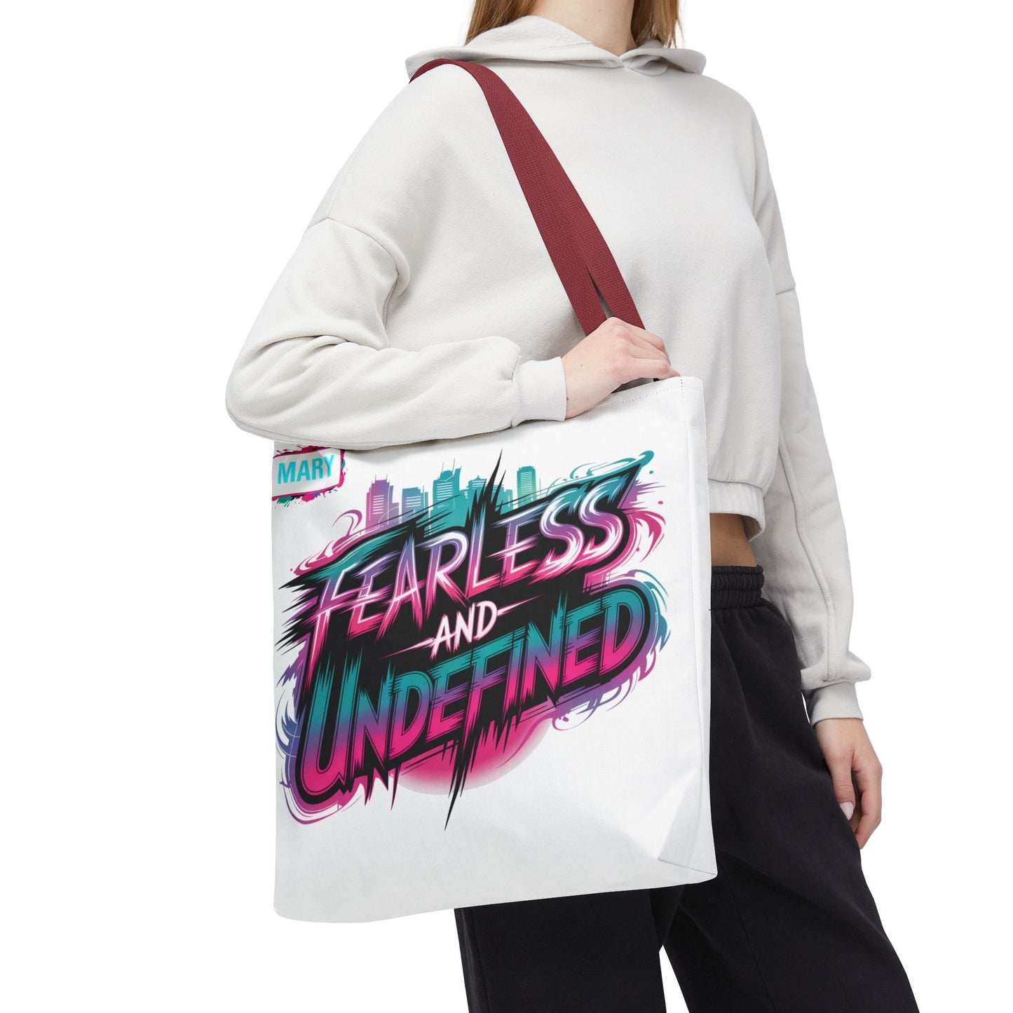 Custom Name Tote Bag | Fearless and Undefined Design | K-Pop Inspired Gift for Fans | Personalized Bold Aesthetic Bag | Trendy Streetwear Tote
