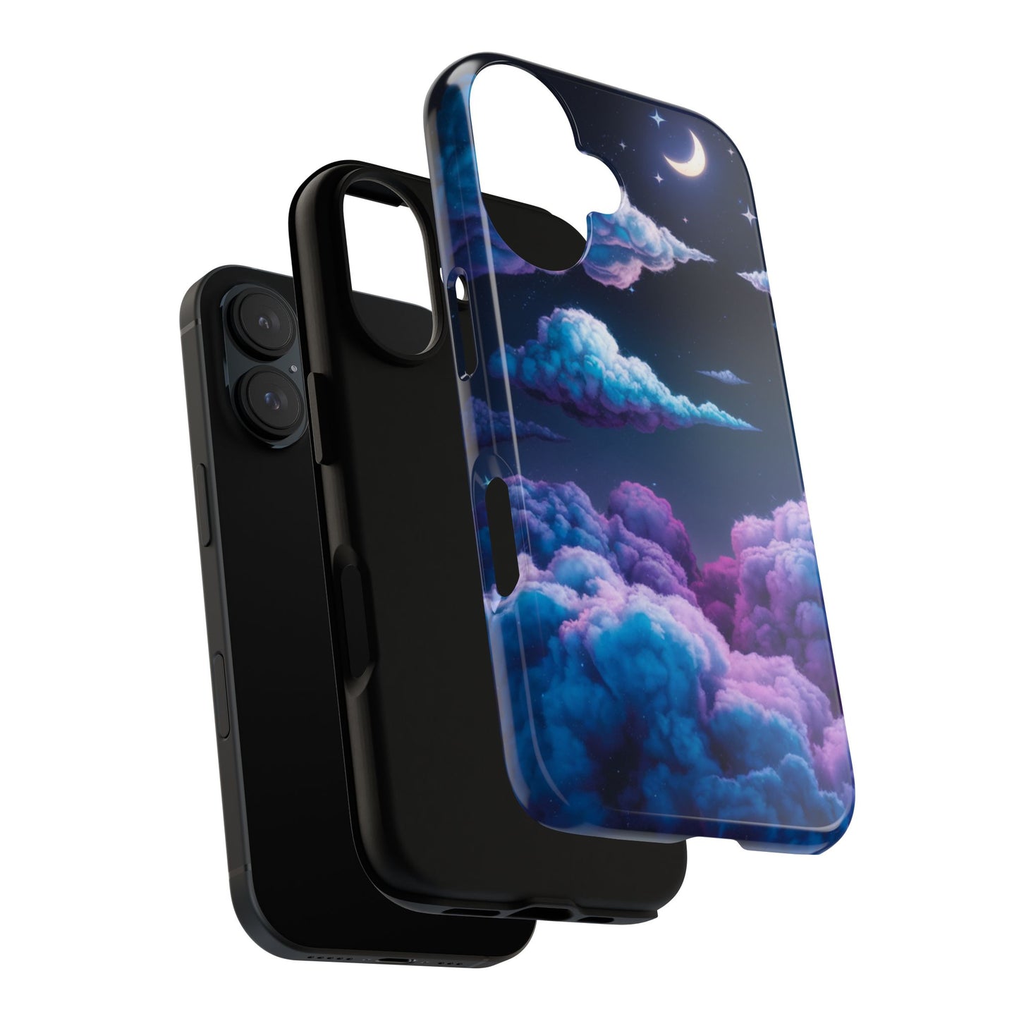 Dreamy Clouds & Moon Tough iPhone Case