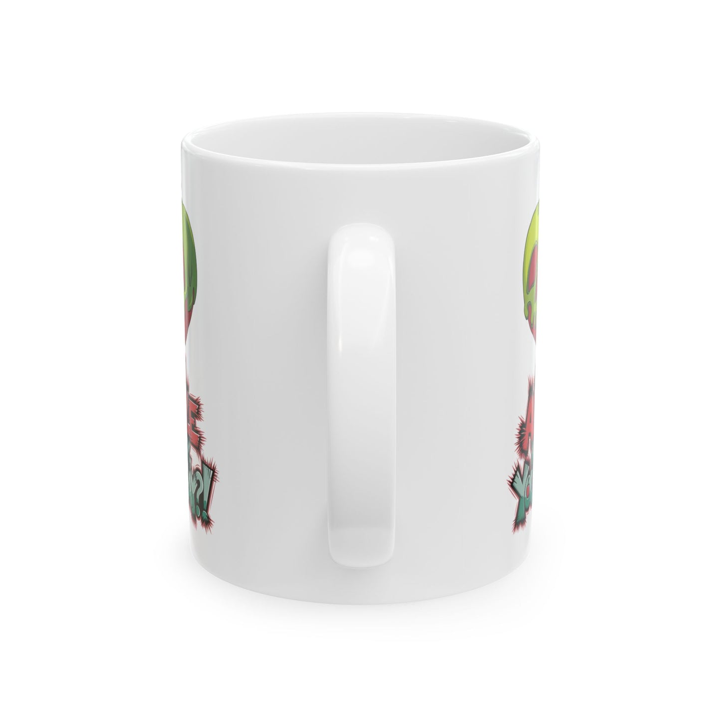 An Apple a Day You Say Mug – Spooky Poison Apple Coffee Cup, Dishwasher Safe Ceramic, Funny Gothic Halloween Gift for Horror & Dark Humor Fans