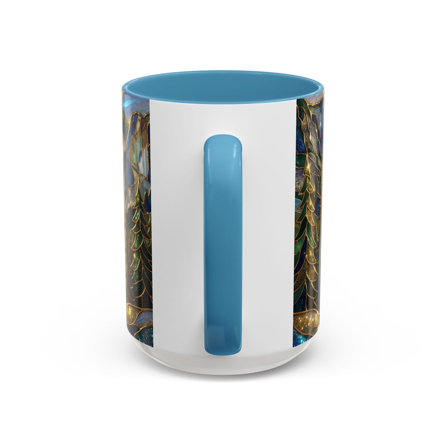 Stained Glass Yosemite Mug, Yosemite Mountain Coffee Cup, Waterfall Landscape Art Mug, Scenic Nature Mug, Yosemite Gift, Outdoor Lover Gift