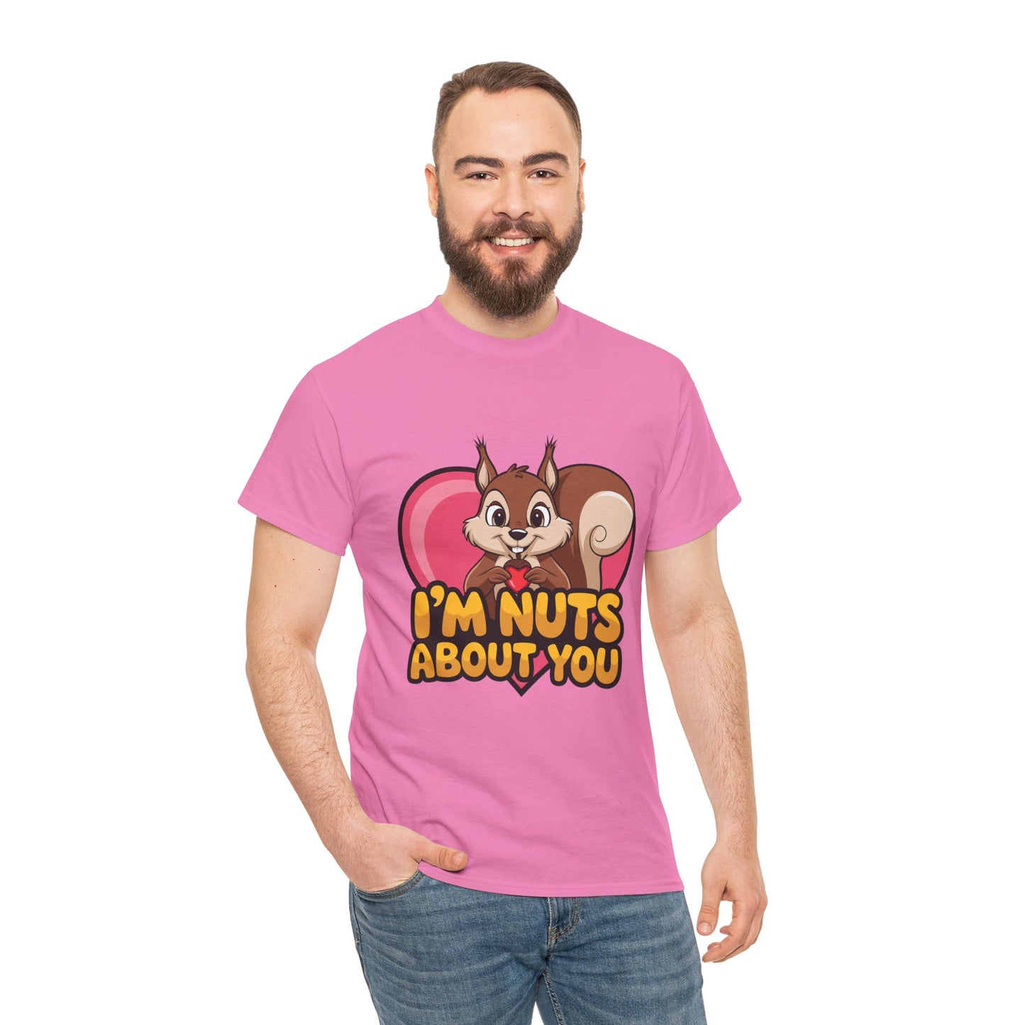 I’m Nuts About You Shirt, Funny Valentine Shirt, Squirrel Love T Shirt, Cute Animal Pun Tee, Valentine Gift For Him Her