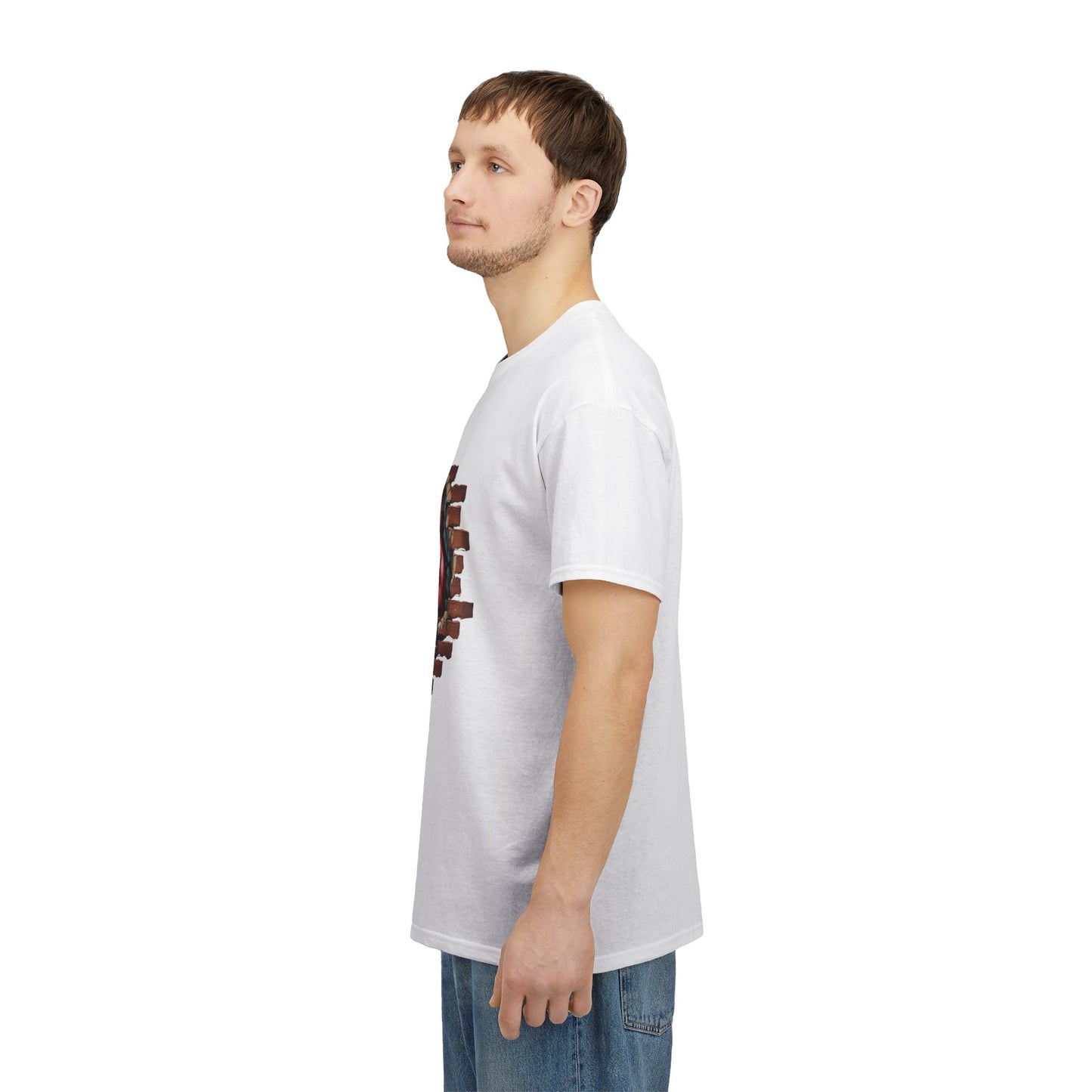 Impact Fist Graphic T-Shirt – Punch Through Brick Wall Design | Bold Streetwear Tee for Fighters, Gym & Edge-Lovers