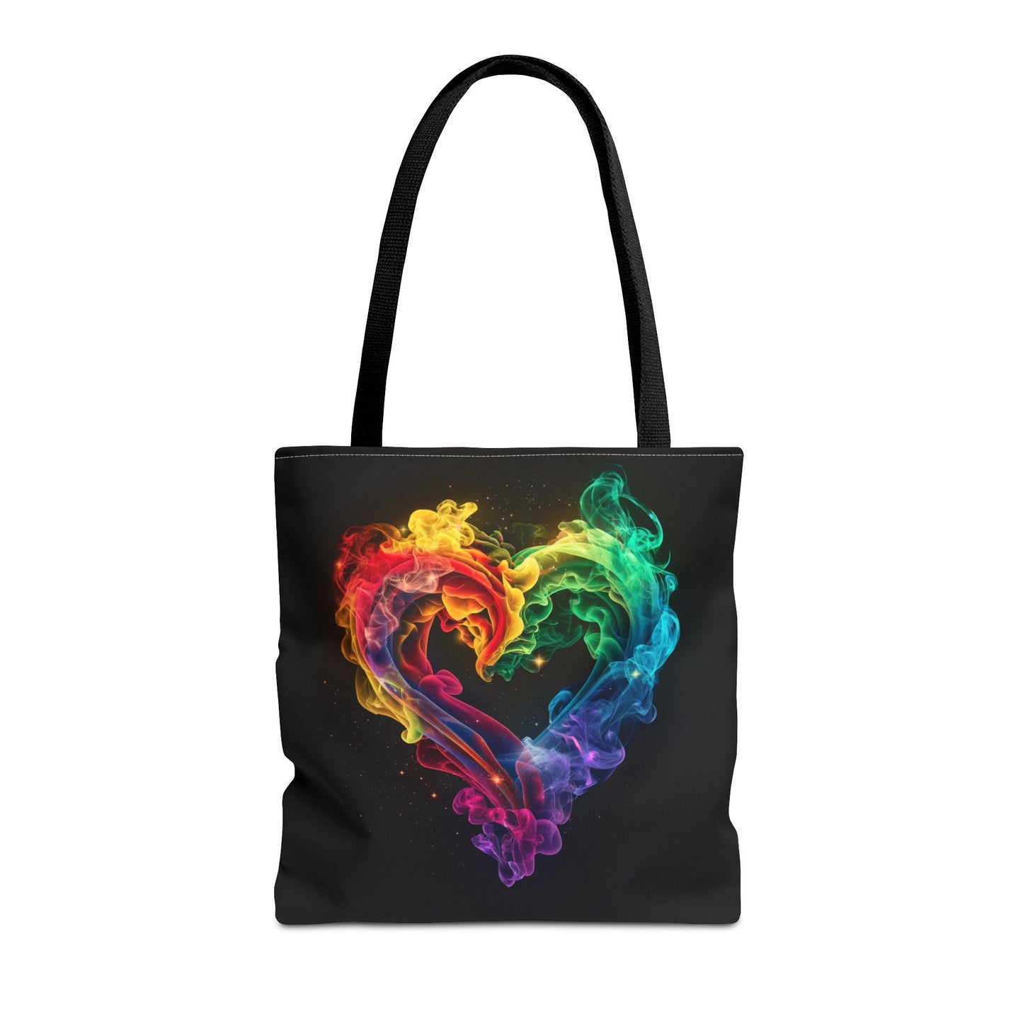 Colorful Smoke Heart Tote
