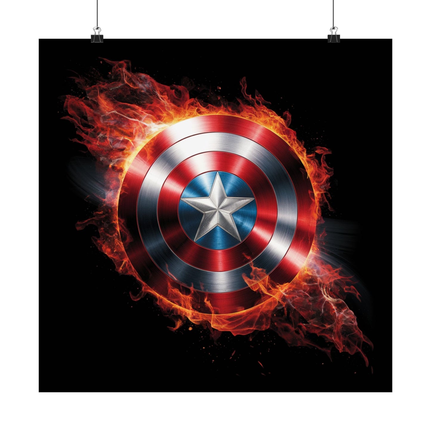 Poster - Captain America Shield Design