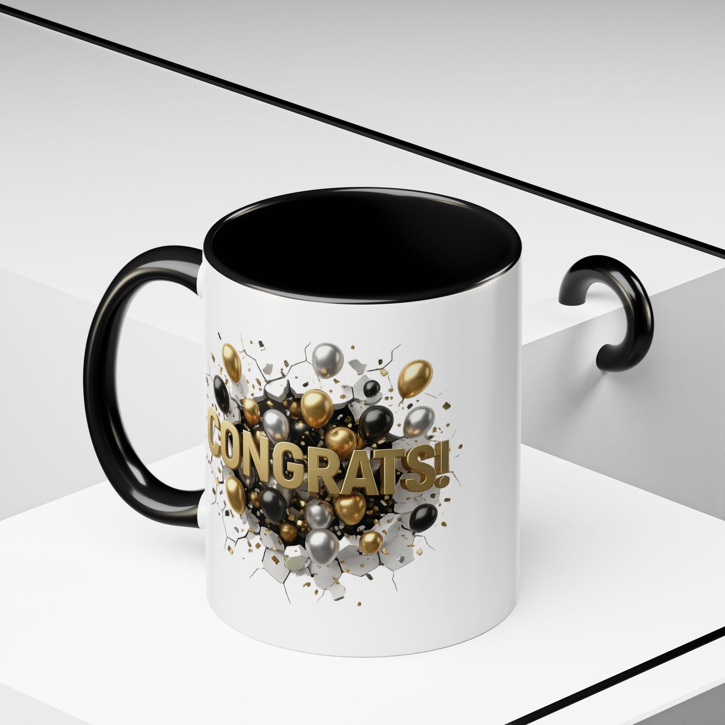 Personalized Congrats Mug, Custom Graduation Gift, Promotion Coffee Cup, New Dad Present, Teacher Appreciation Gift, Custom Name Cups