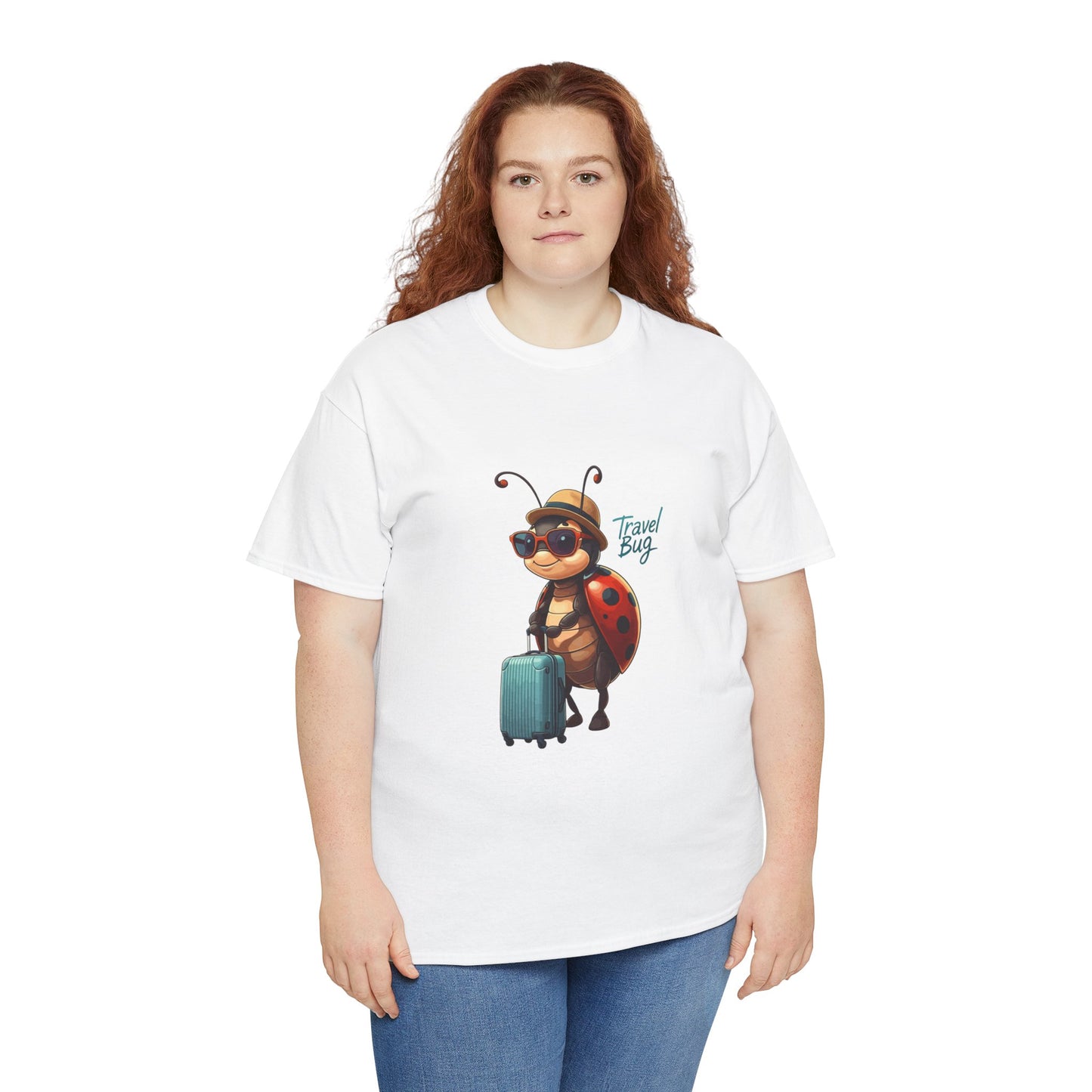 Travel Bug T-Shirt – Cute Ladybug Travel Tee | Funny Wanderlust Shirt for Travel Lovers | Unisex Graphic Tee Gift for Adventurers