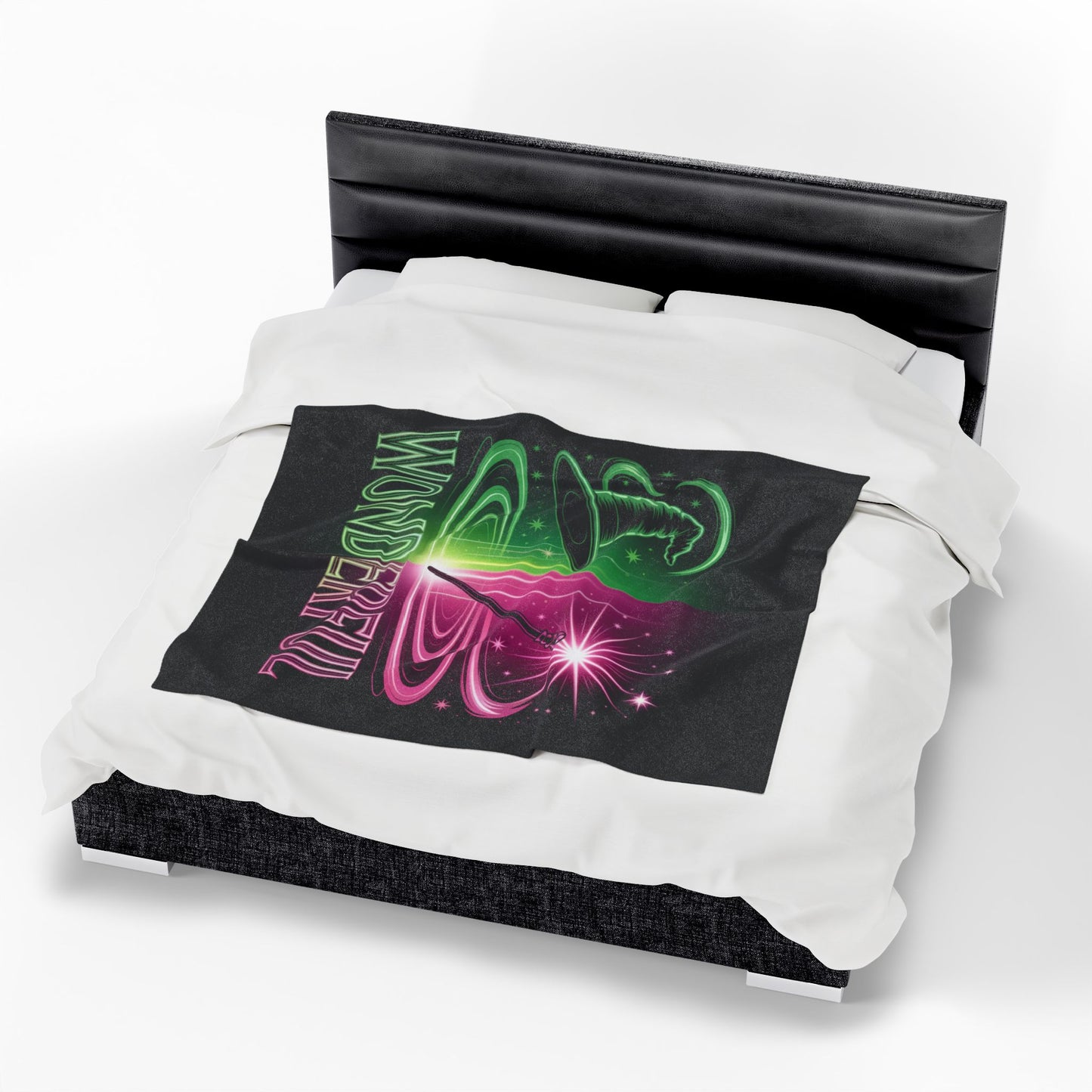 Wonderful Broadway-Inspired Blanket, Neon Theater Throw, Cozy Musical Gift, Soft Fleece Bed Blanket, Magical Room Decor For Broadway Fans