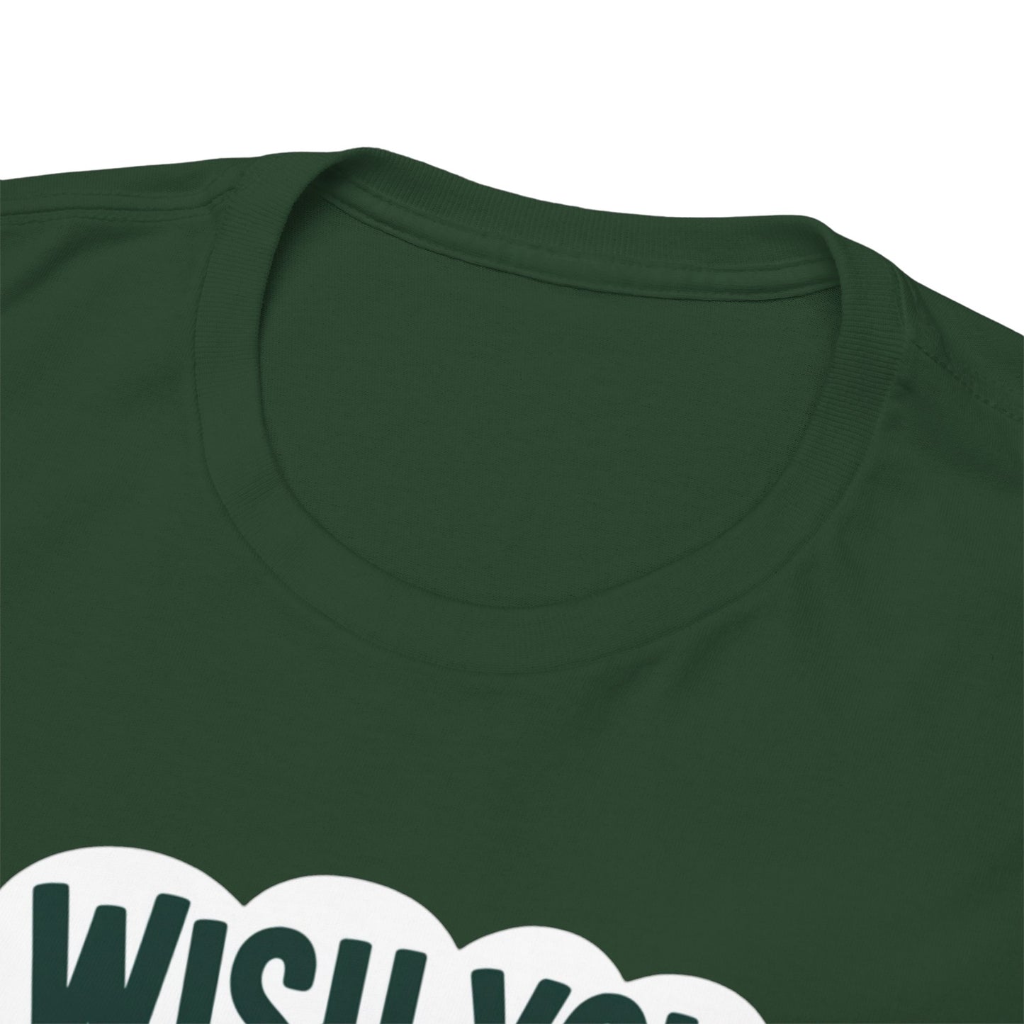 Wish You Were Deer Funny Christmas T-Shirt, Cute Reindeer Holiday Tee, Pun Christmas Shirt, Festive Santa Hat Deer Graphic Tee Gift