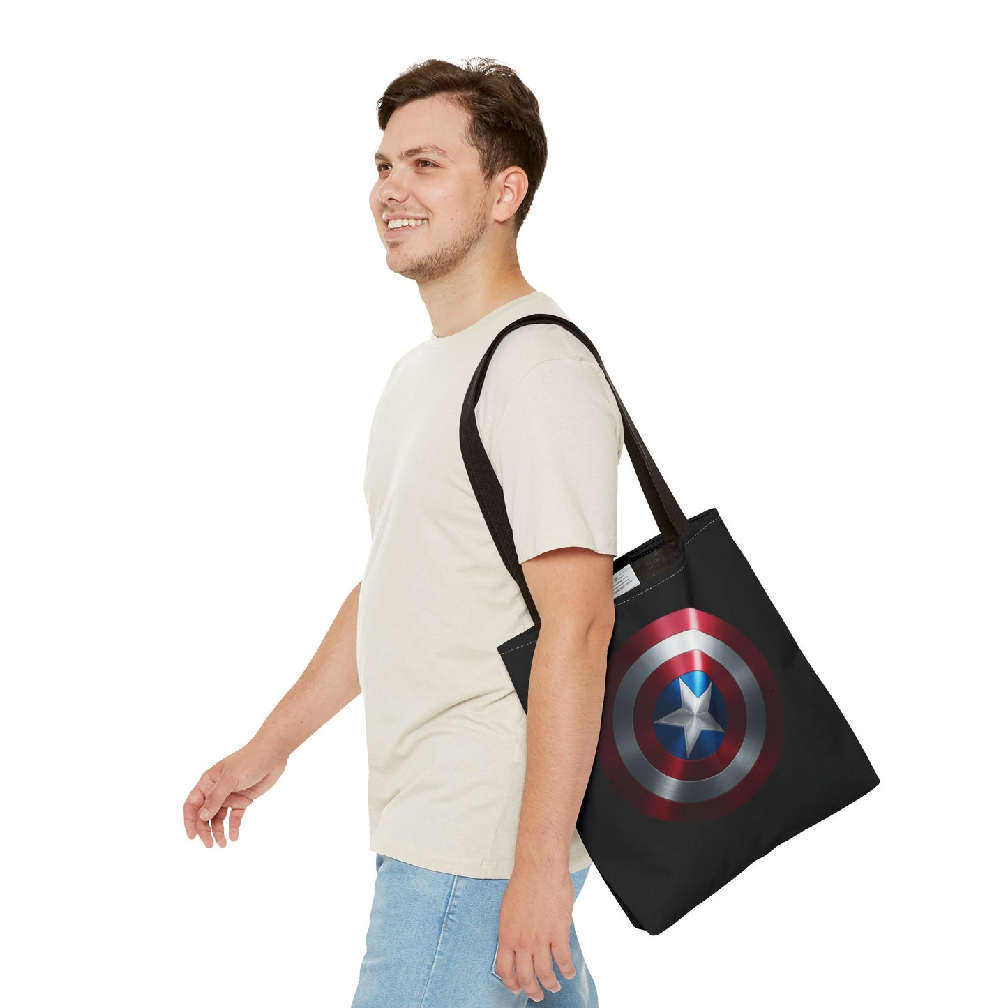 Heroic Shield Tote Bag - Stylish Marvel-Inspired Carryall for Fans